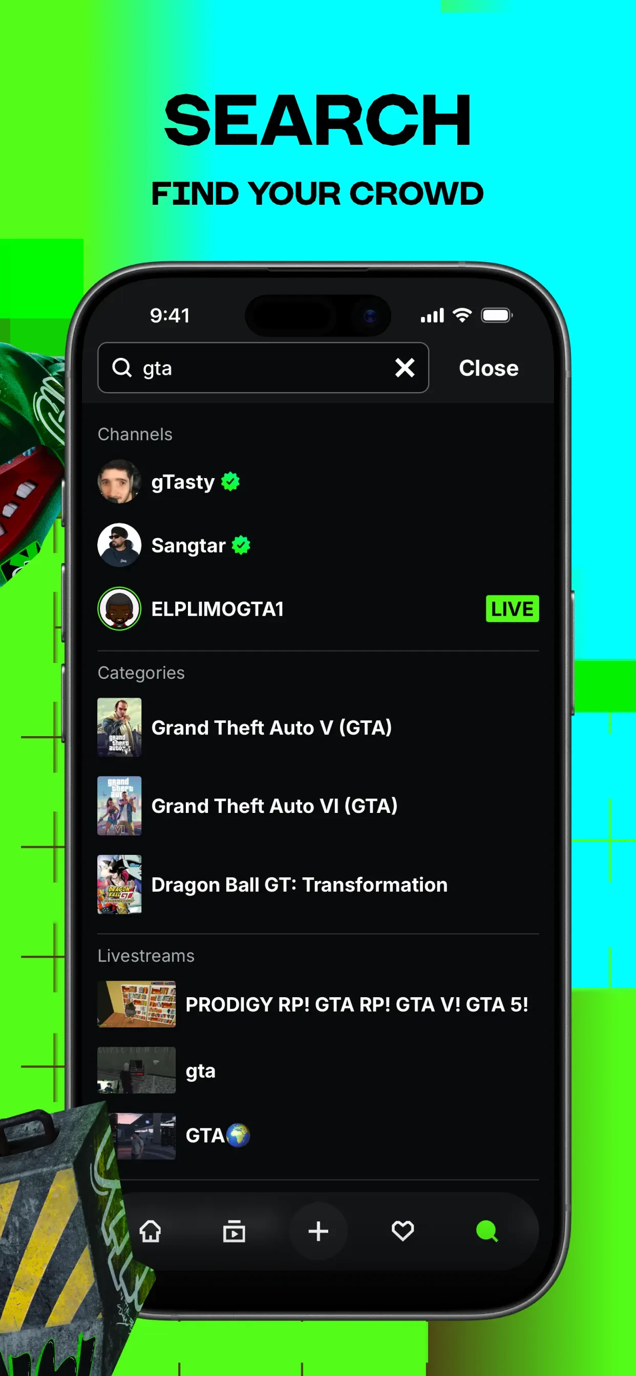 KICK - Live Streaming app store screenshot 5 — Photo & Video (iOS)