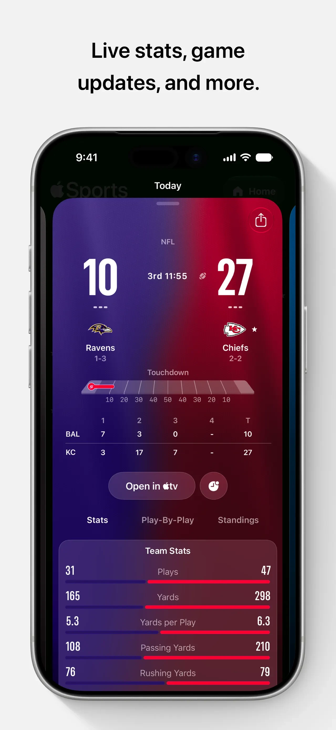 Apple Sports app store screenshot 3 — Unknown (iOS)