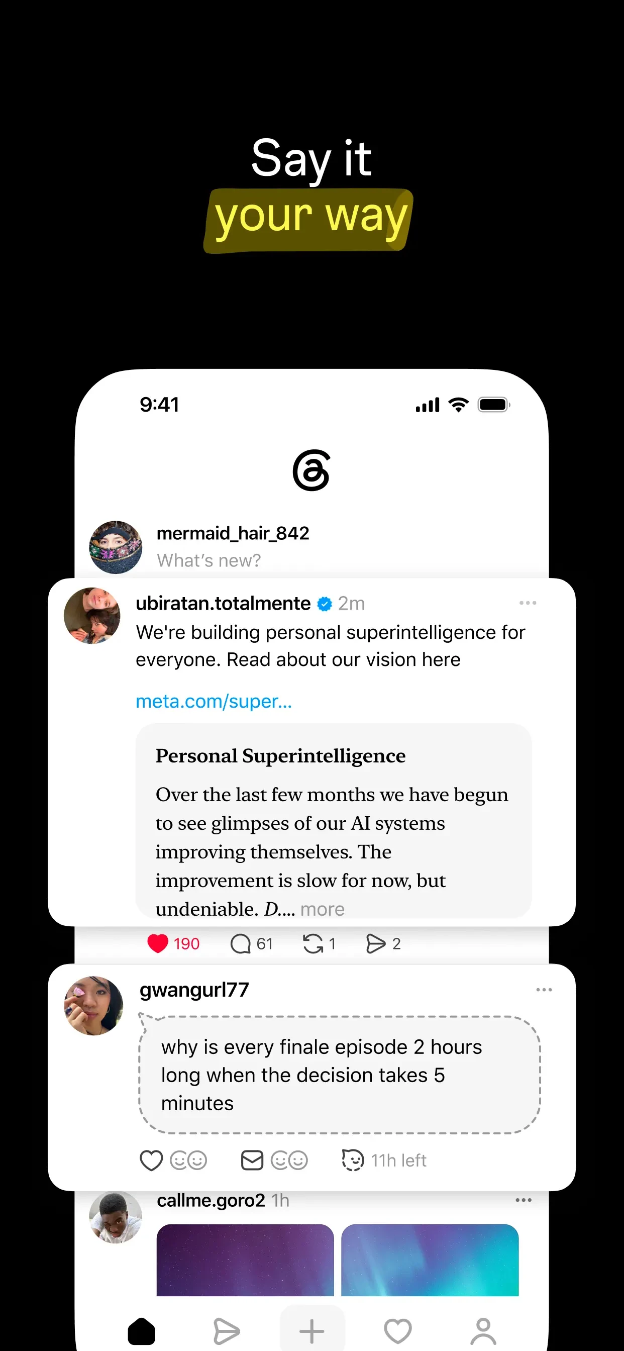 Threads app store screenshot 5 — Social Networking (iOS)