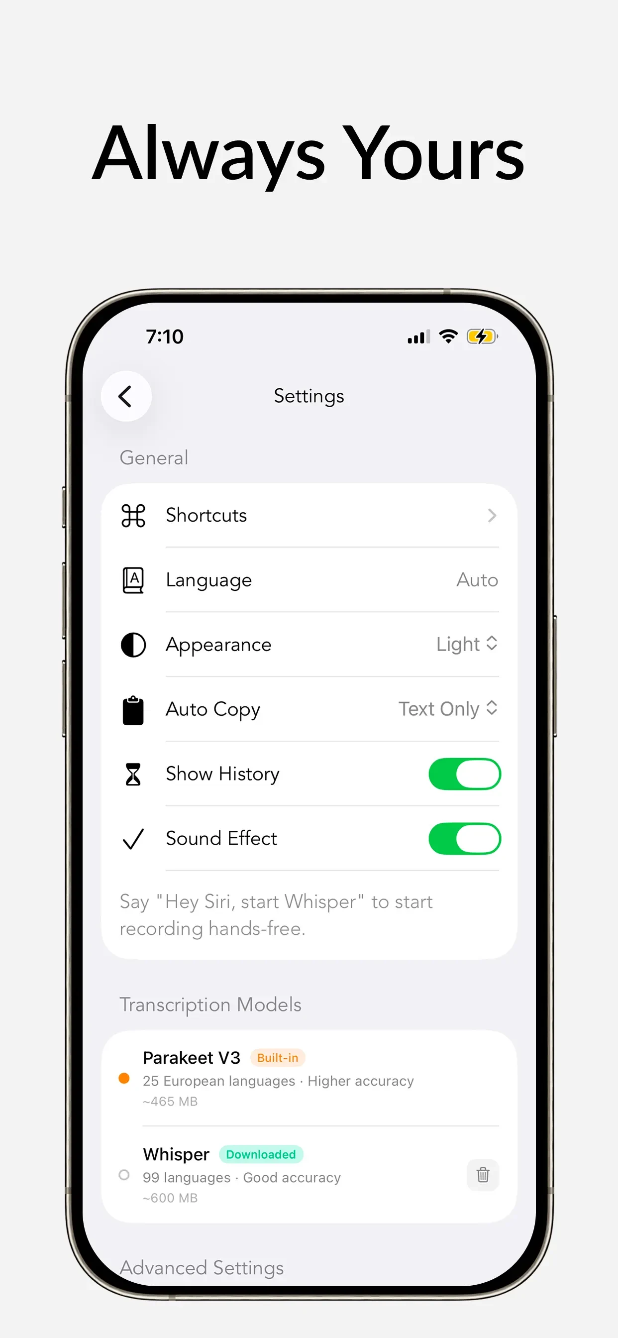 Whisper Notes - Speech to Text app store screenshot 4 — Productivity (iOS)