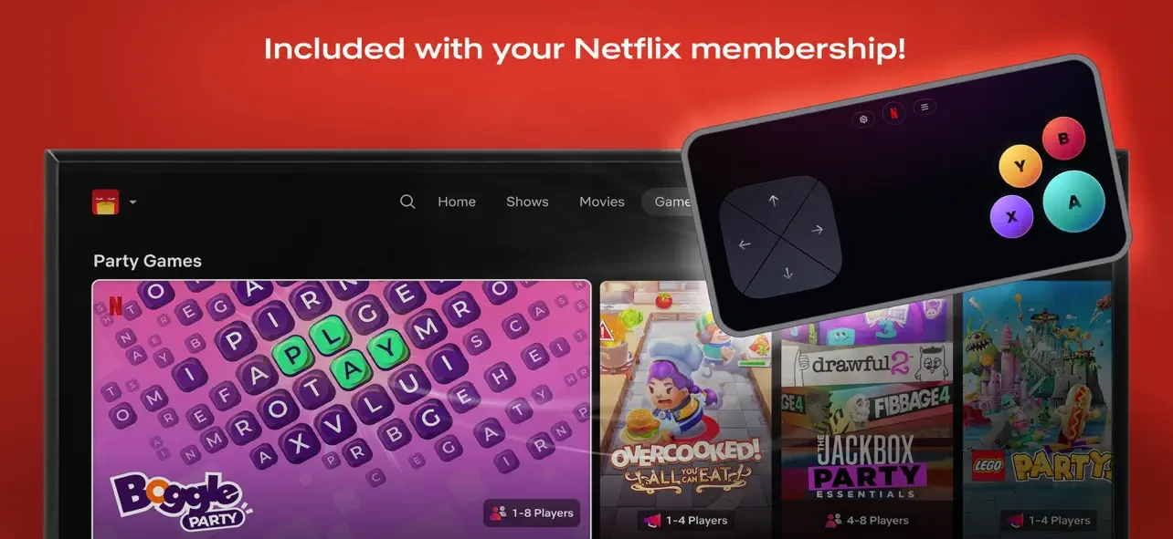Netflix Game Controller app store screenshot 1 — Entertainment (iOS)