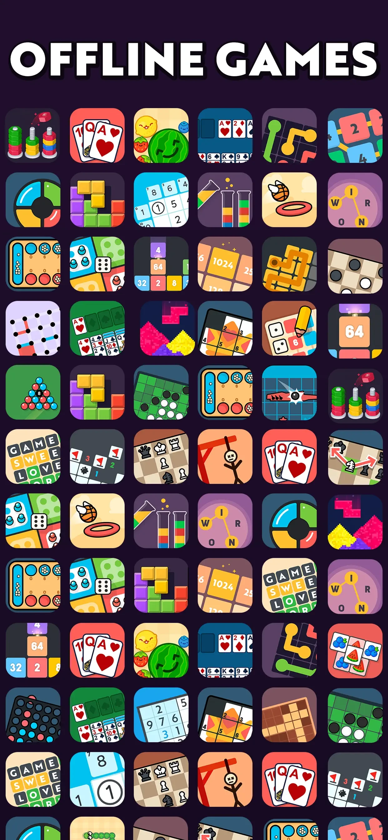 Offline Games - No Wifi Games app store screenshot 1 — Games (iOS)