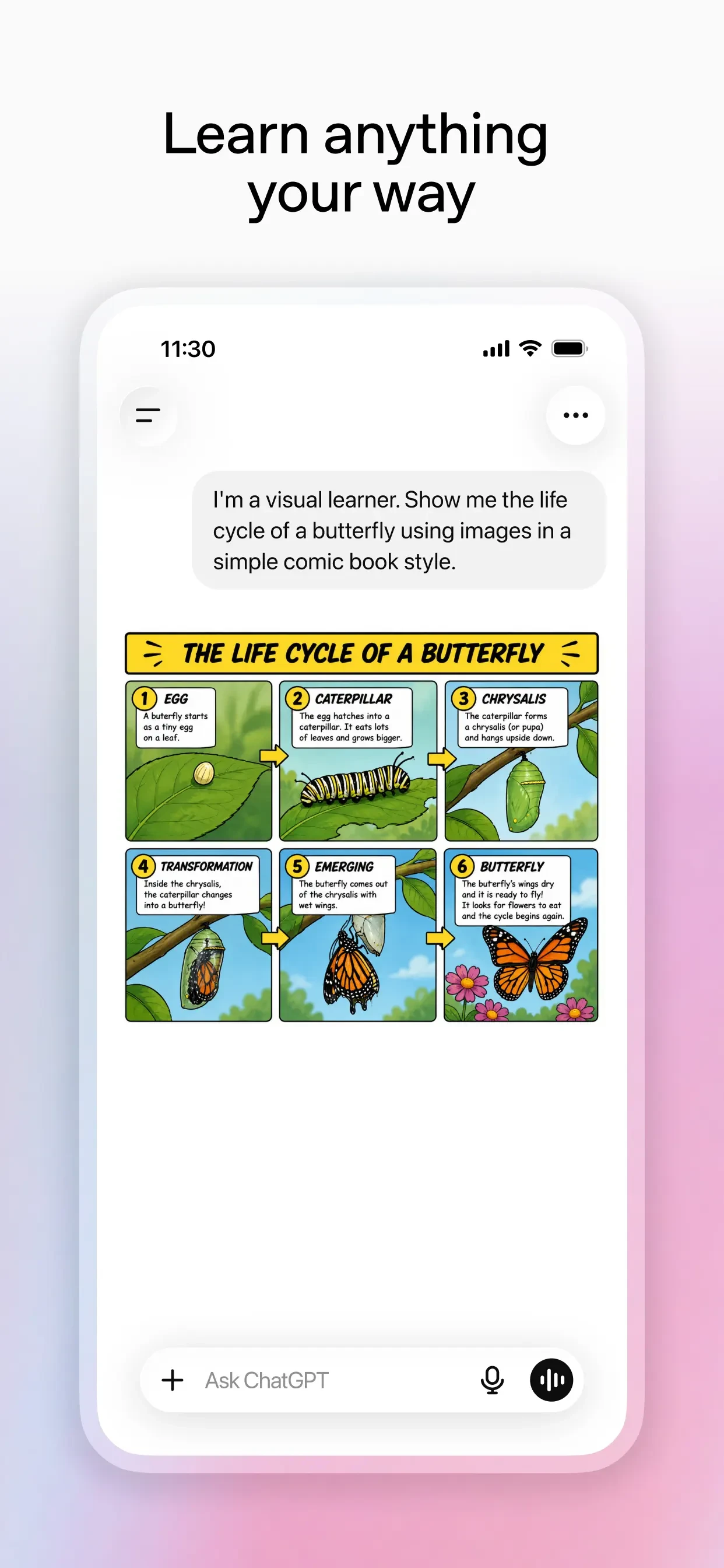 ChatGPT app store screenshot 2 — Productivity (iOS)