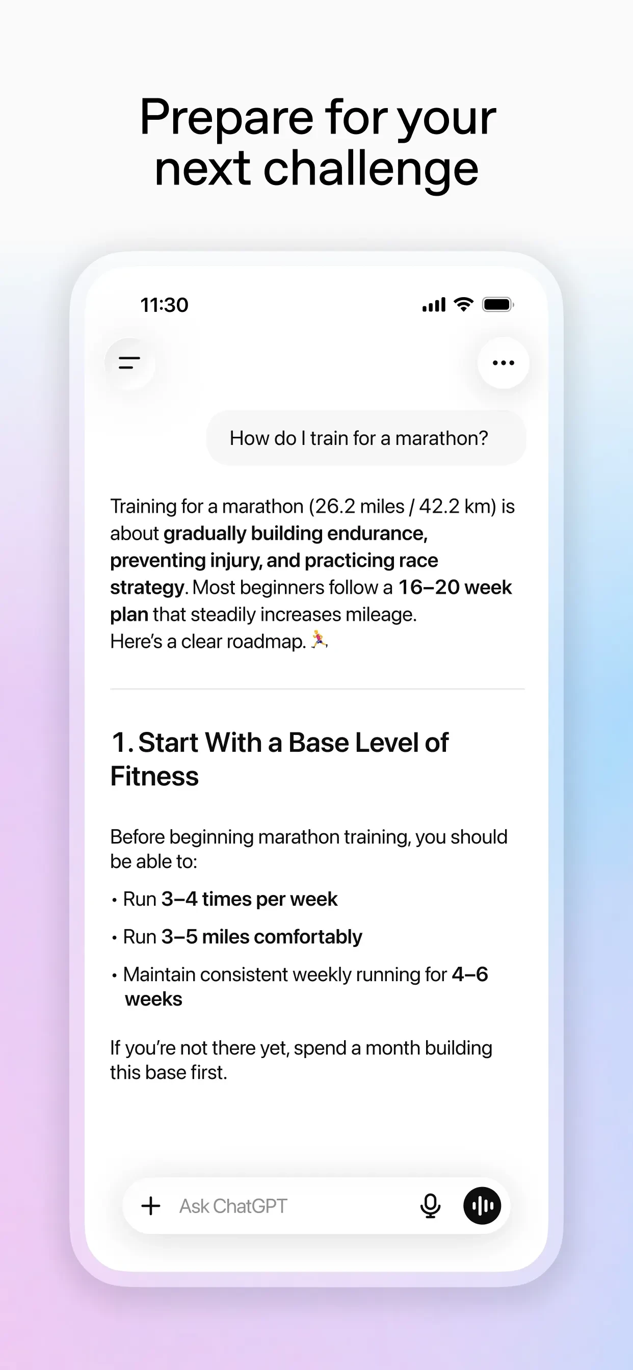 ChatGPT app store screenshot 5 — Productivity (iOS)