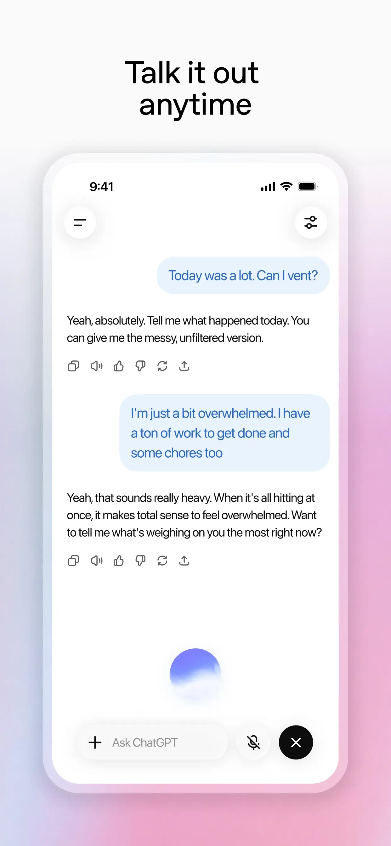 ChatGPT app store screenshot 2 — Productivity (iOS)