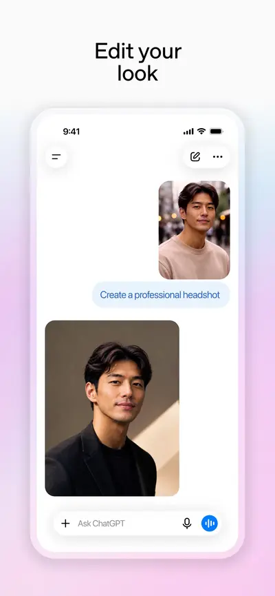 ChatGPT app store screenshot 4 — Productivity (iOS)