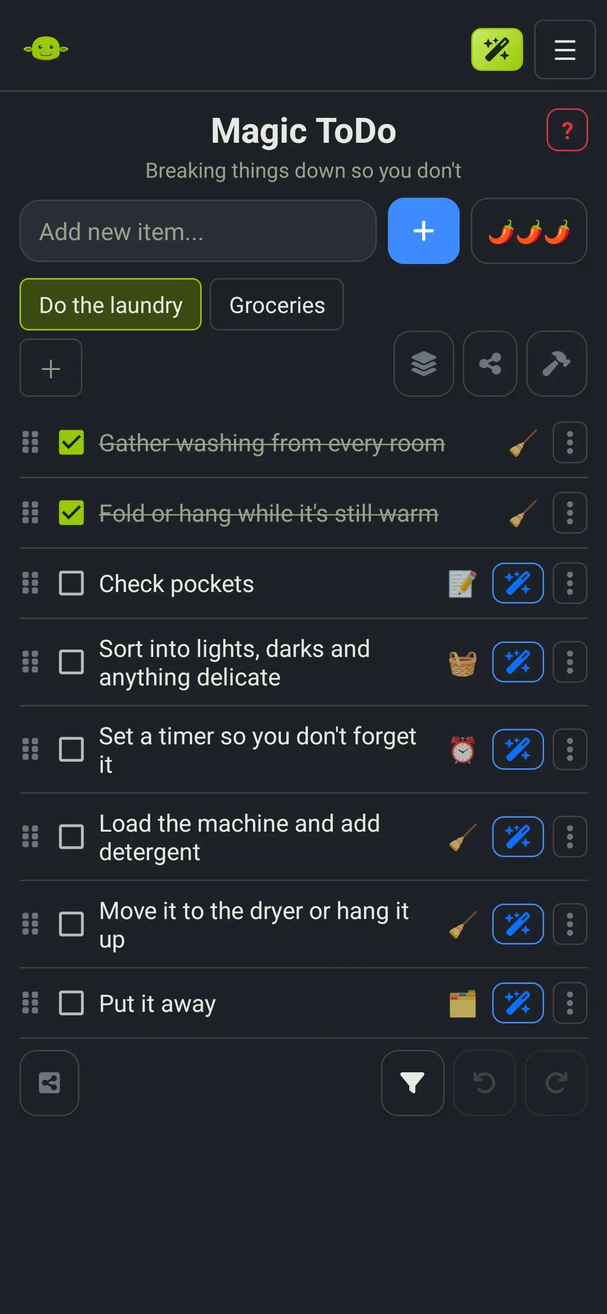 Goblin Tools app store screenshot 2 — Utilities (iOS)