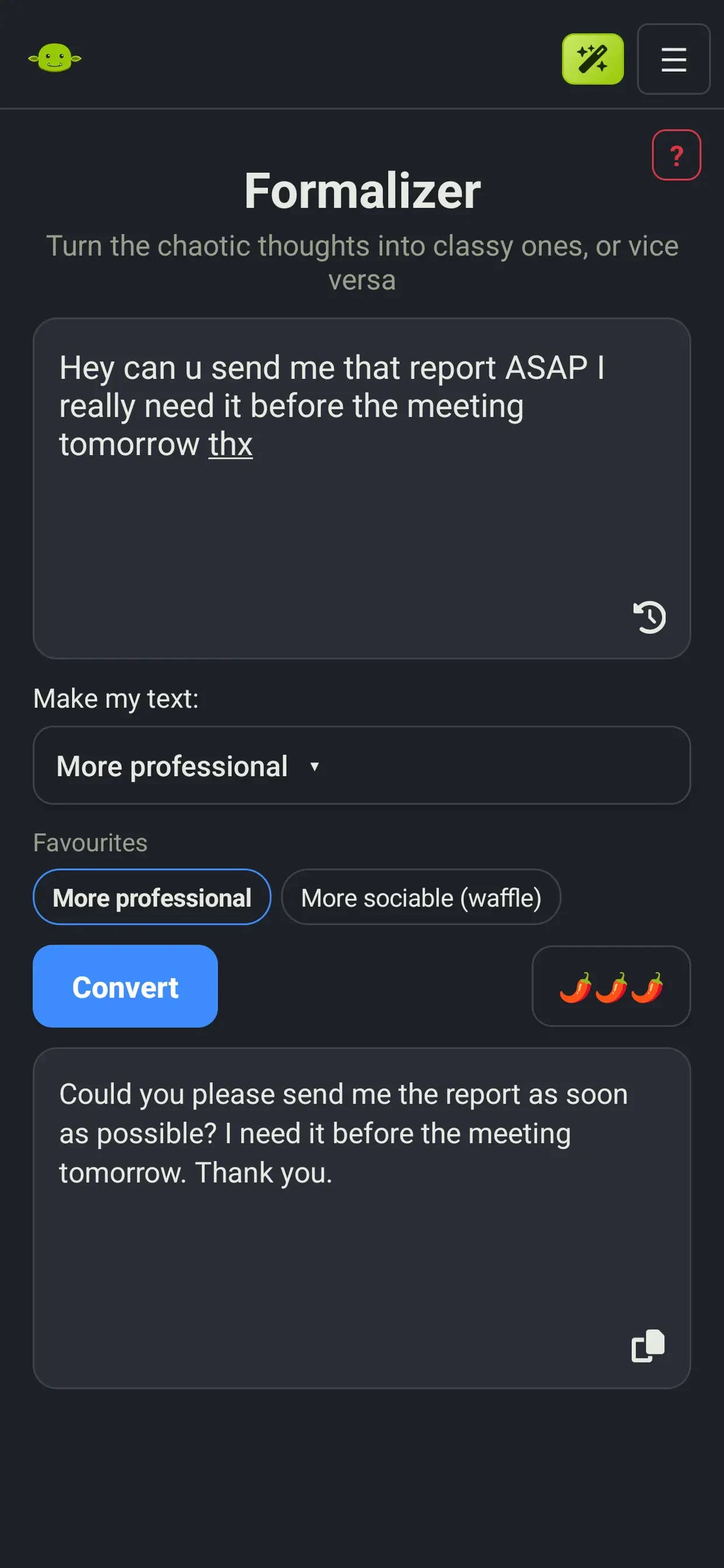 Goblin Tools app store screenshot 4 — Utilities (iOS)