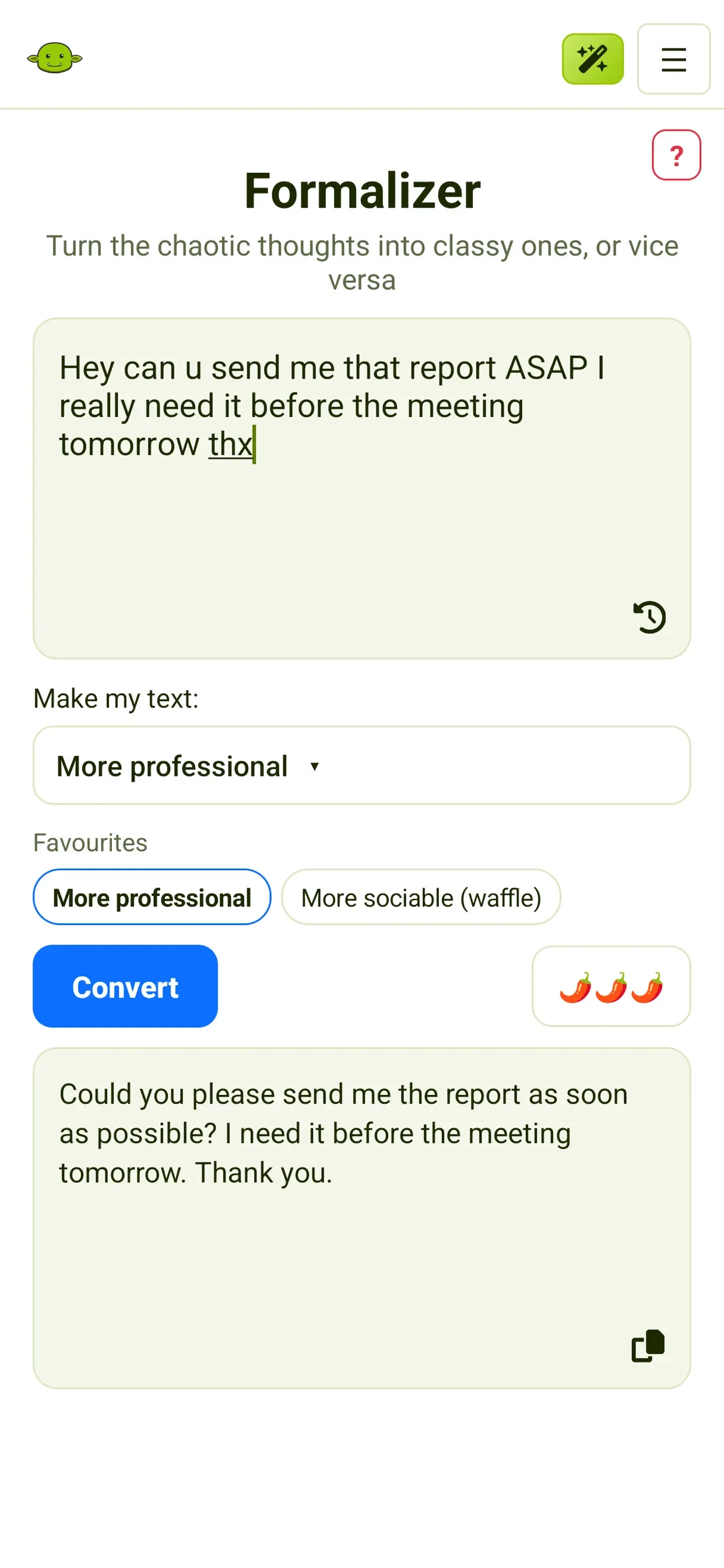 Goblin Tools app store screenshot 5 — Utilities (iOS)