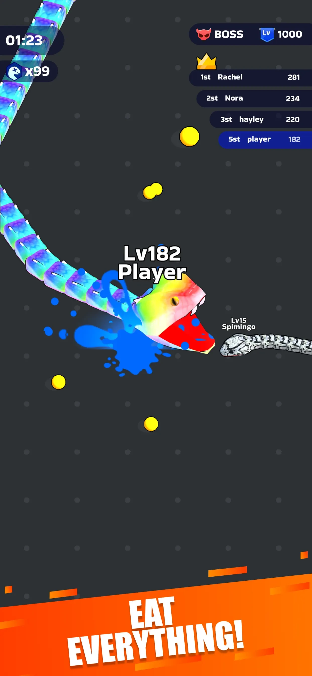 Snake Clash! app store screenshot 1 — Games (iOS)