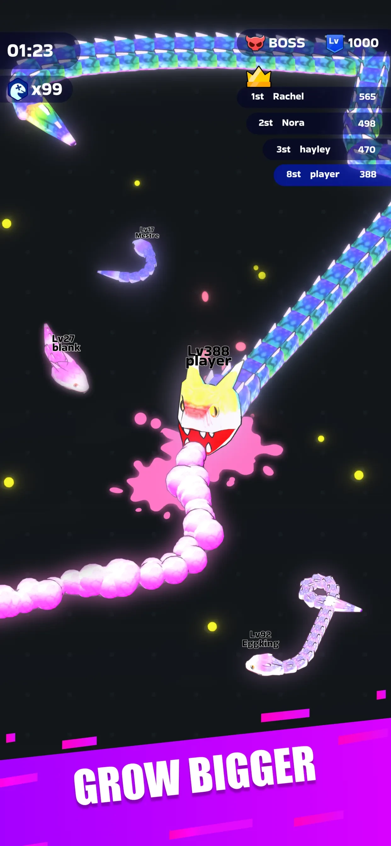 Snake Clash! app store screenshot 2 — Games (iOS)