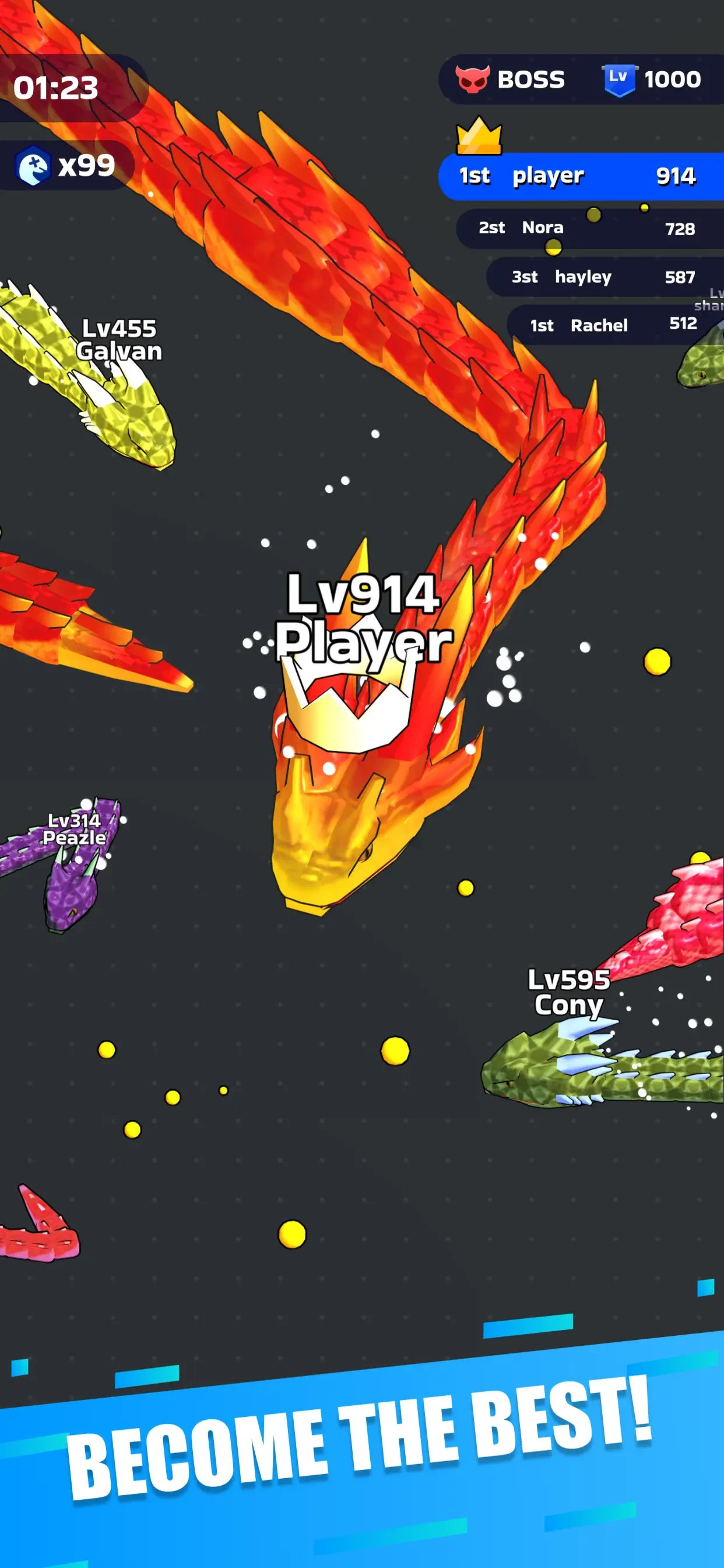 Snake Clash! app store screenshot 5 — Games (iOS)