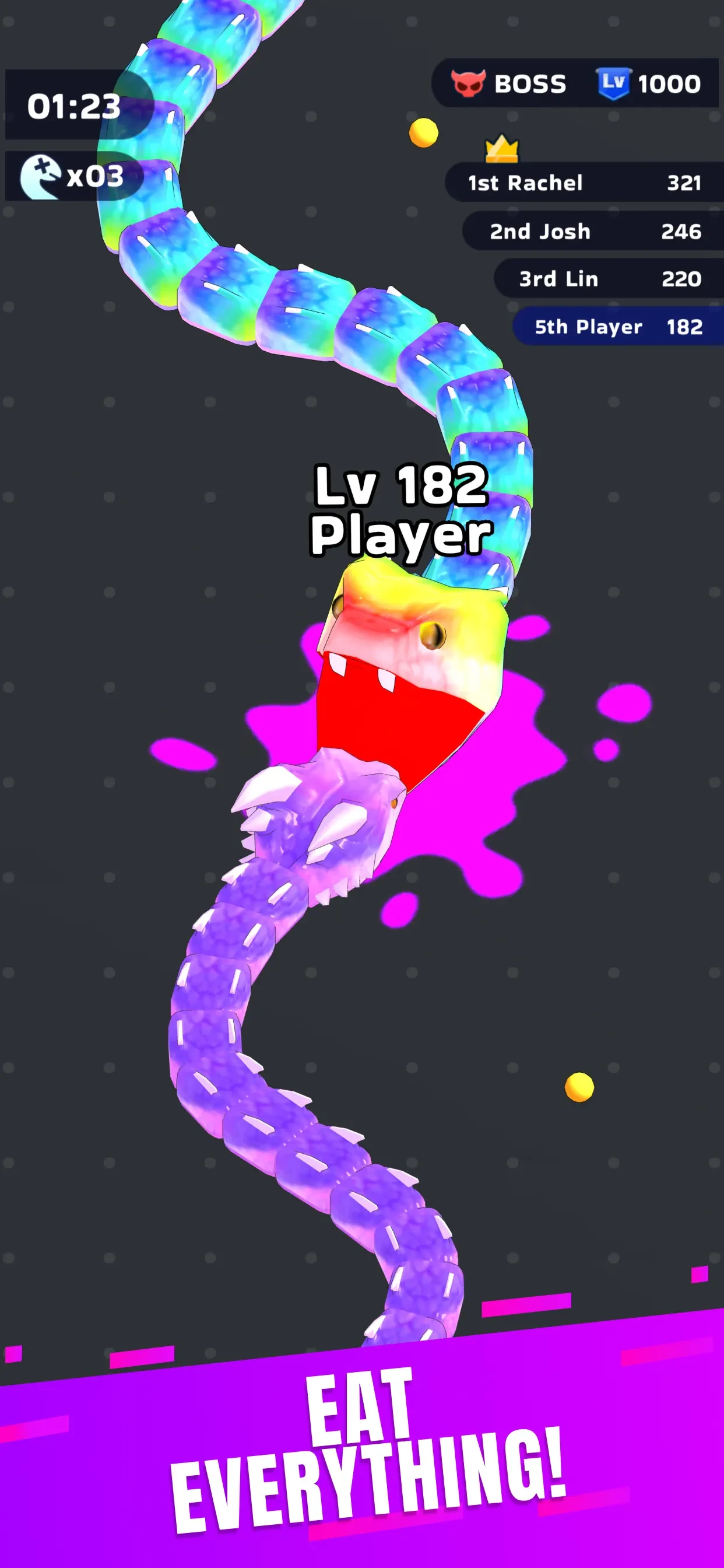 Snake Clash! app store screenshot 1 — Games (iOS)