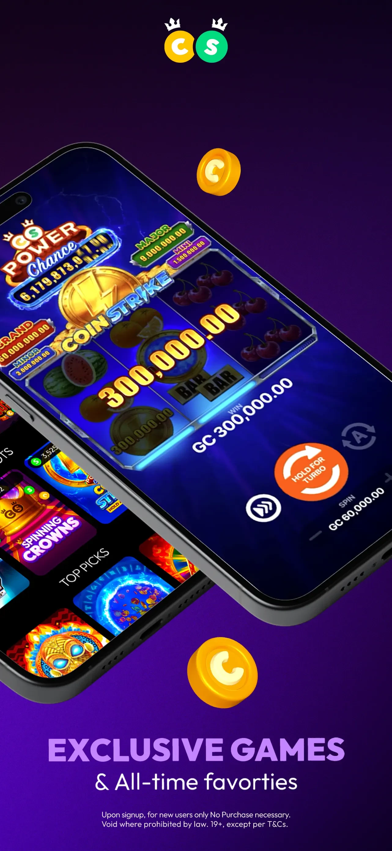 CrownCoins Casino app store screenshot 2 — Games (iOS)