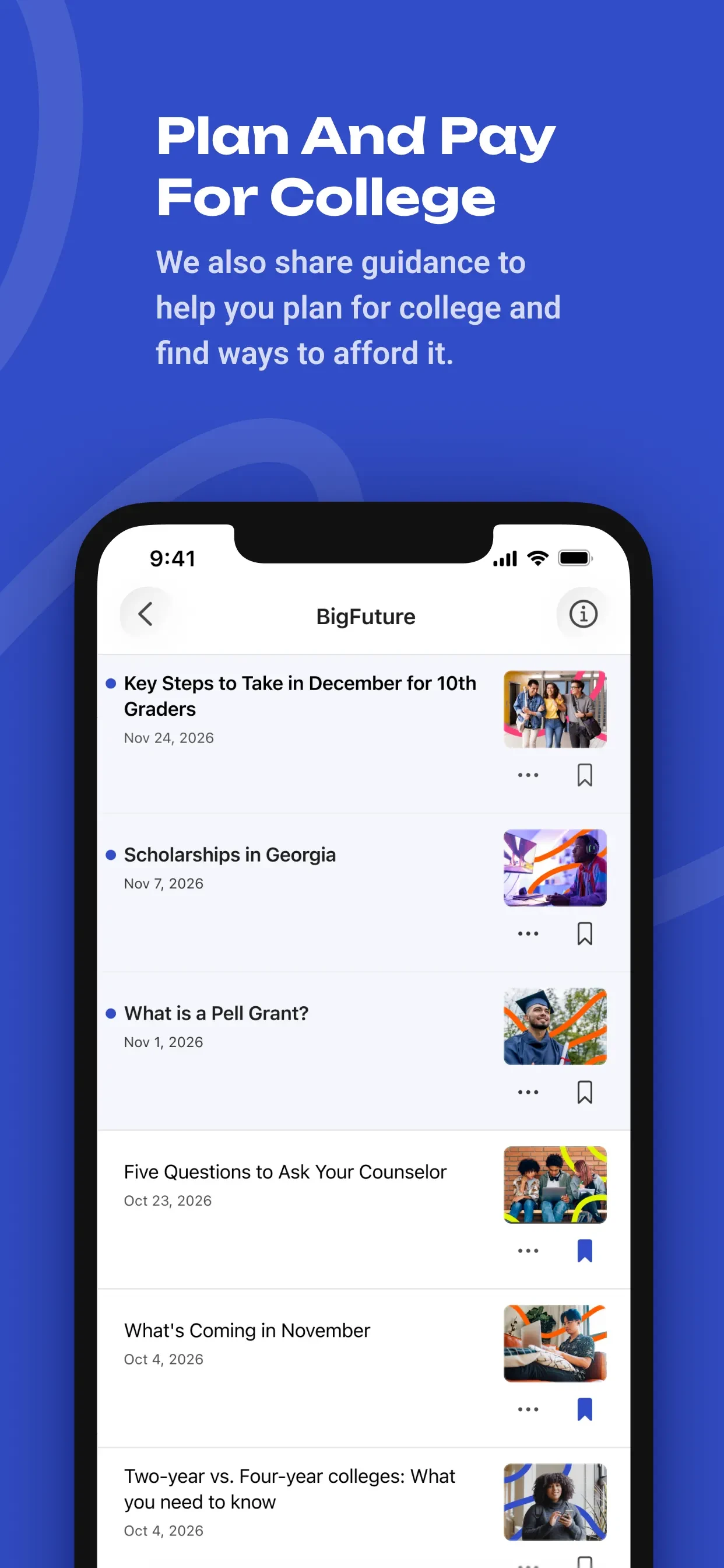 BigFuture School app store screenshot 7 — Education (iOS)