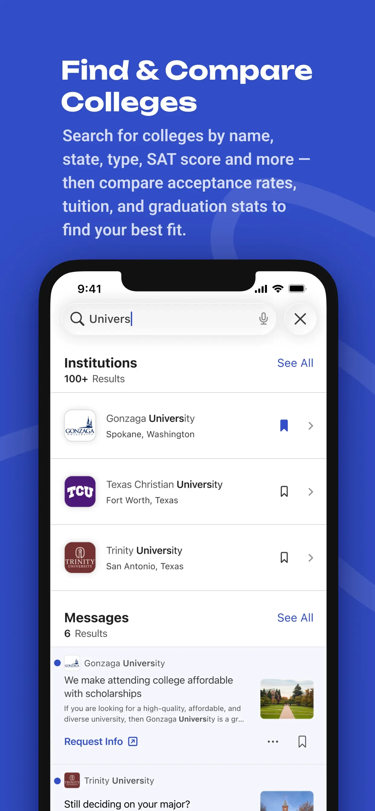 BigFuture School app store screenshot 8 — Education (iOS)