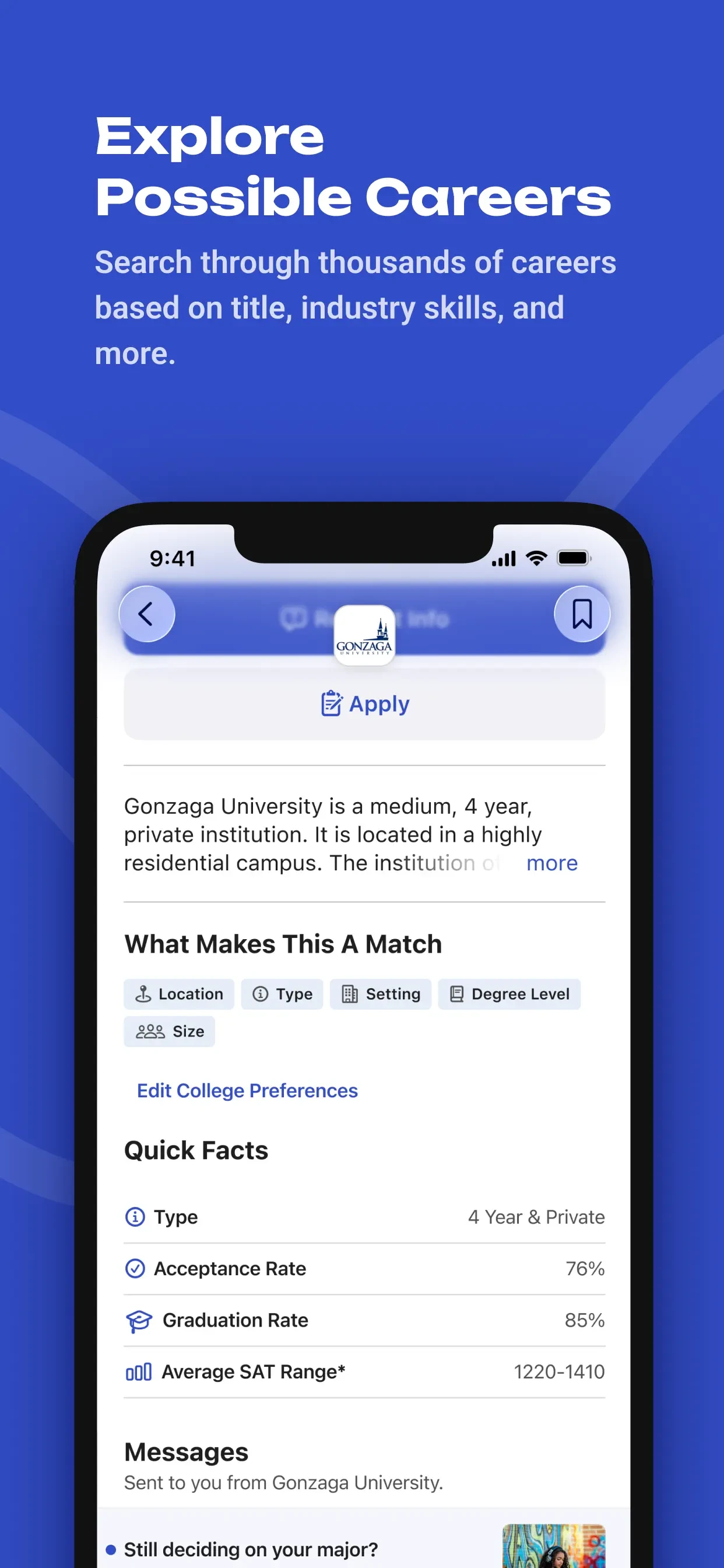 BigFuture School app store screenshot 9 — Education (iOS)