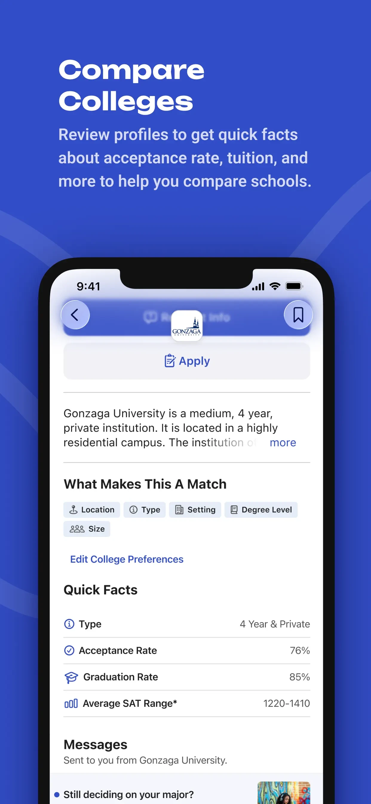 BigFuture School app store screenshot 8 — Education (iOS)
