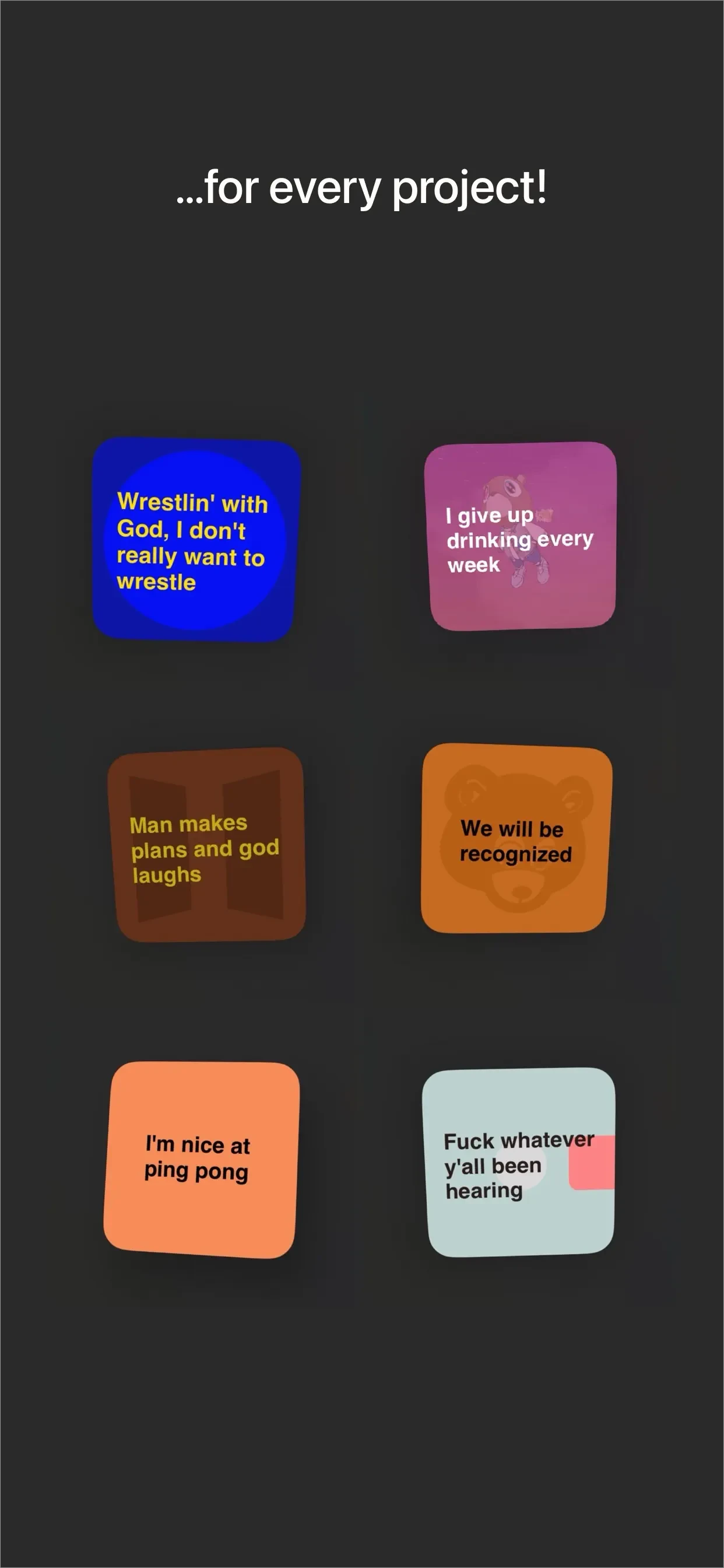 Ye said app store screenshot 4 — Entertainment (iOS)