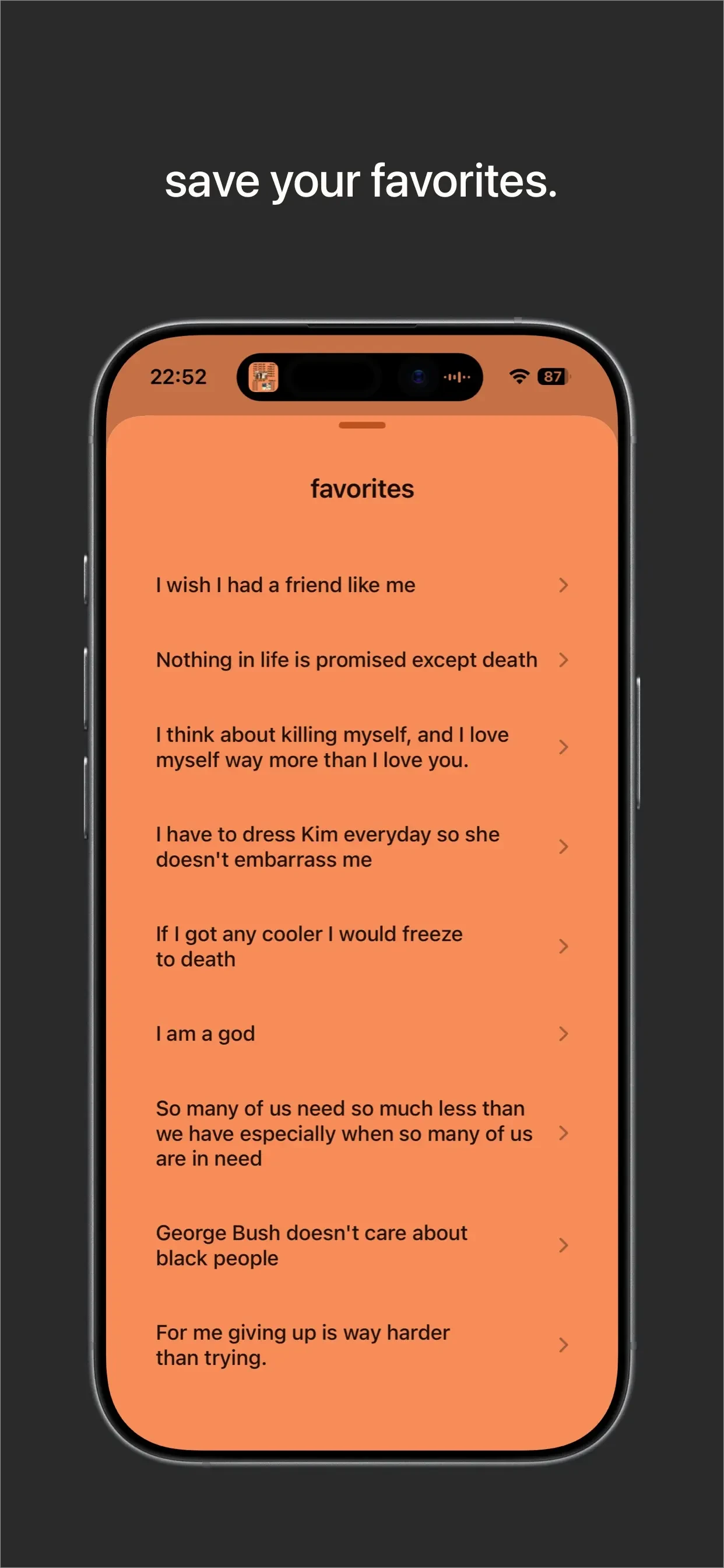 Ye said app store screenshot 5 — Entertainment (iOS)