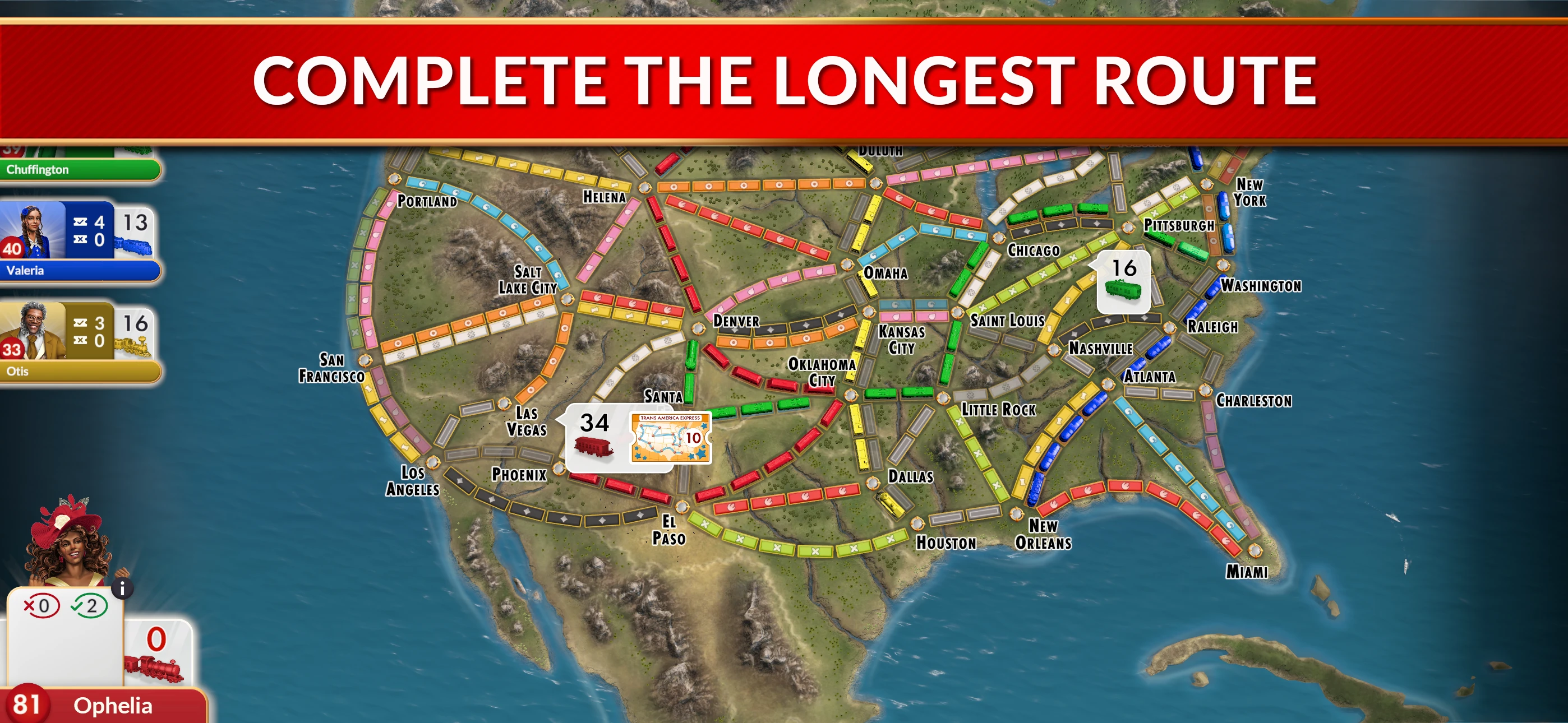 Ticket to Ride® app store screenshot 6 — Games (iOS)