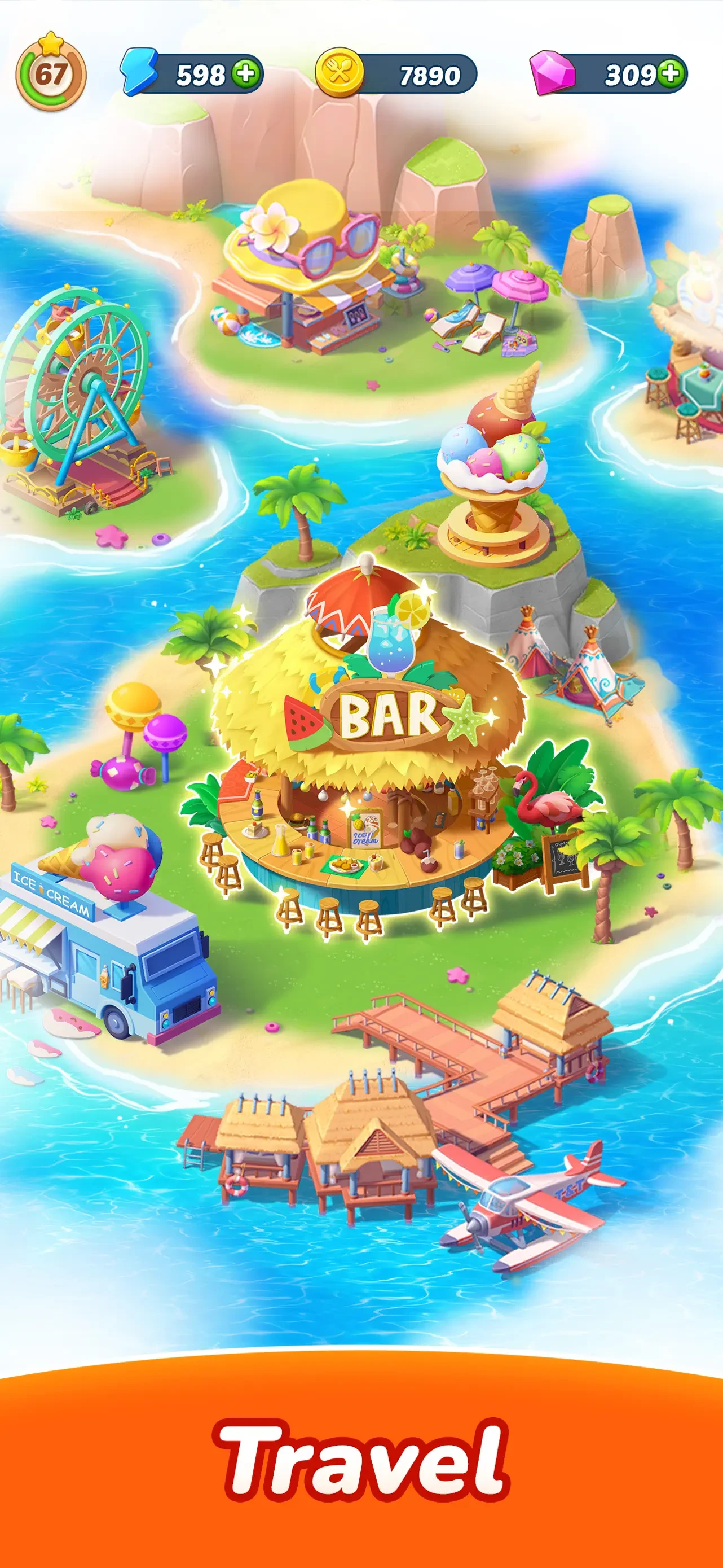 Tasty Travels: Merge Game app store screenshot 5 — Games (iOS)
