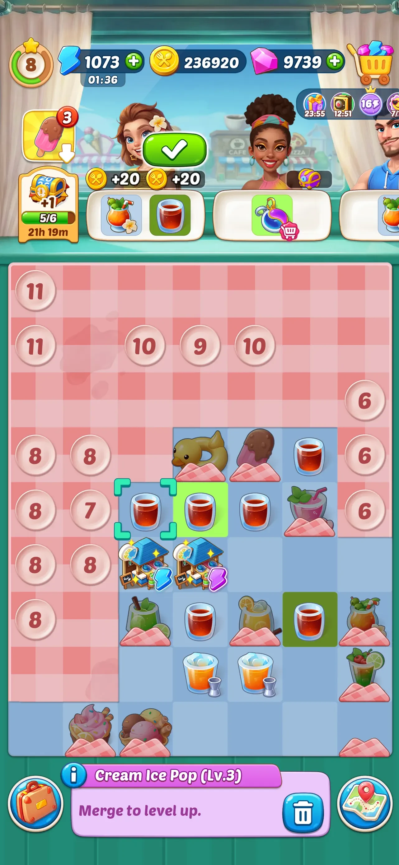 Tasty Travels: Merge Game app store screenshot 7 — Games (iOS)