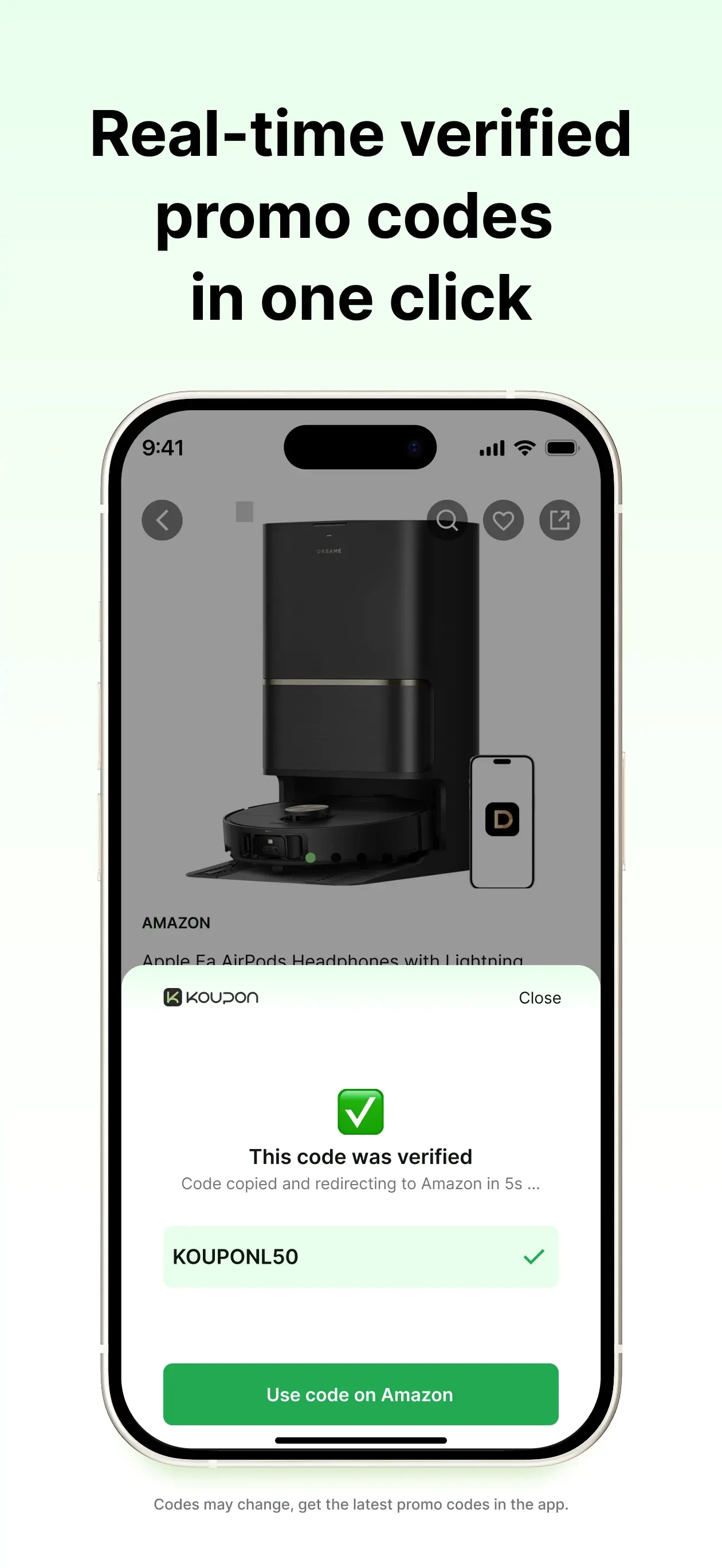 Koupon: Promo Codes & Deals app store screenshot 3 — Unknown (iOS)
