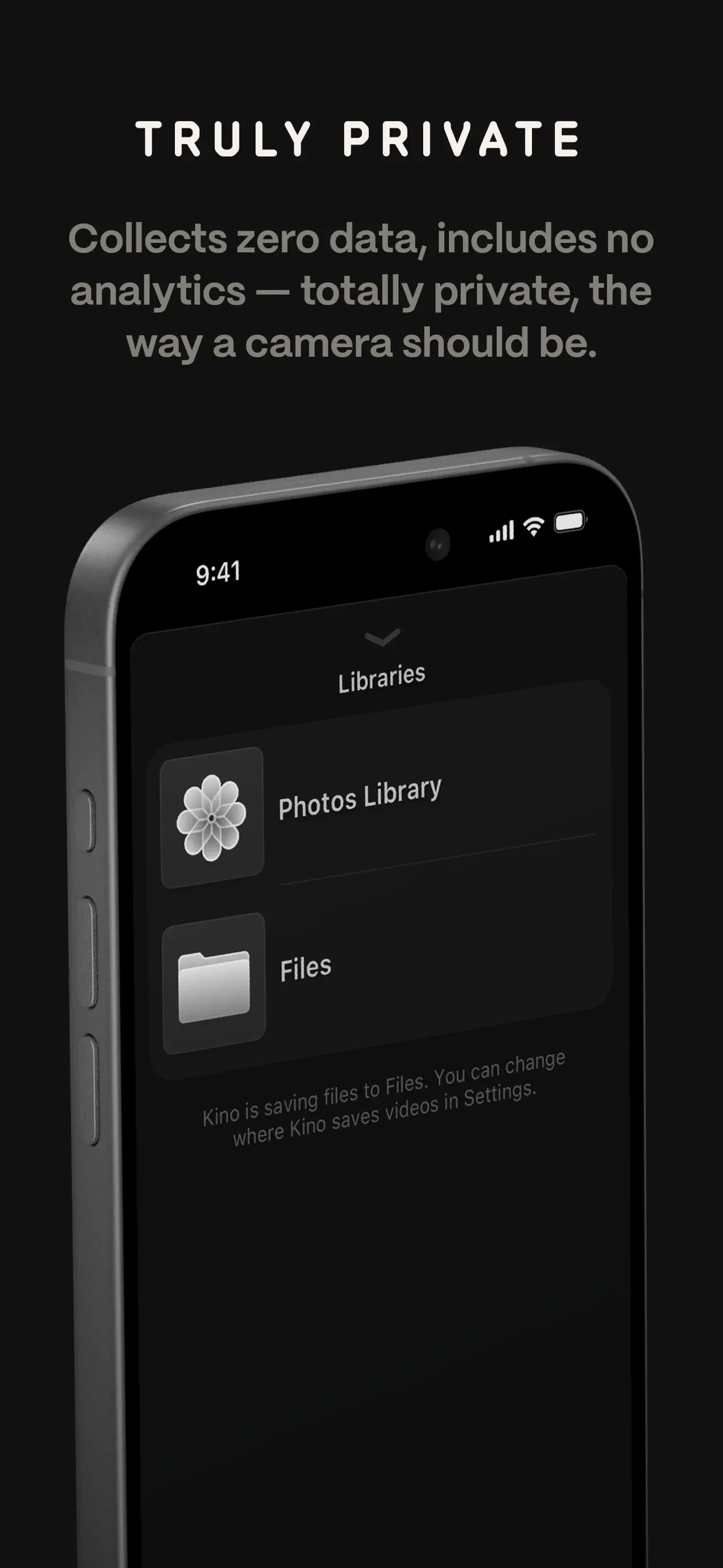 Kino - Pro Video Camera app store screenshot 9 — Unknown (iOS)