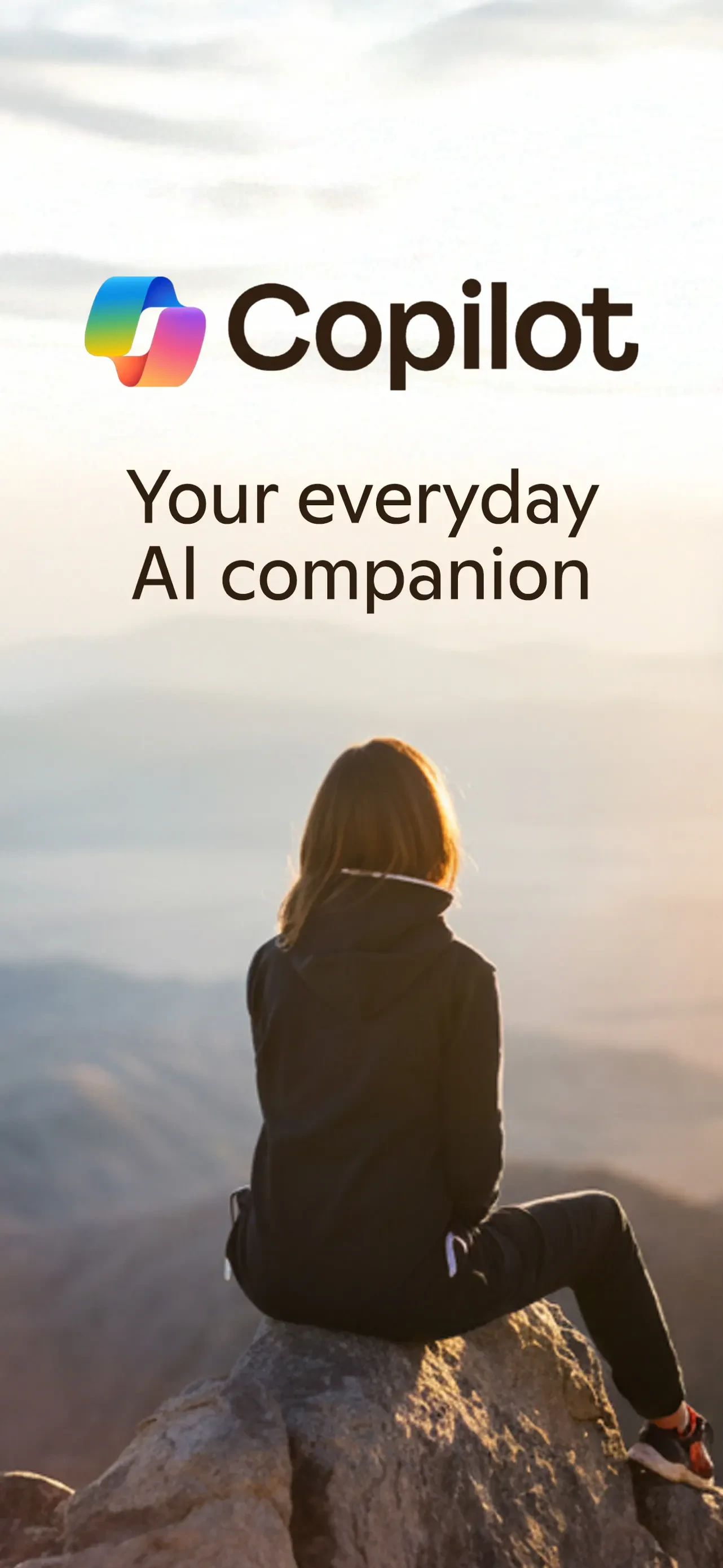 Microsoft Copilot AI Assistant app store screenshot 1 — Productivity (iOS)