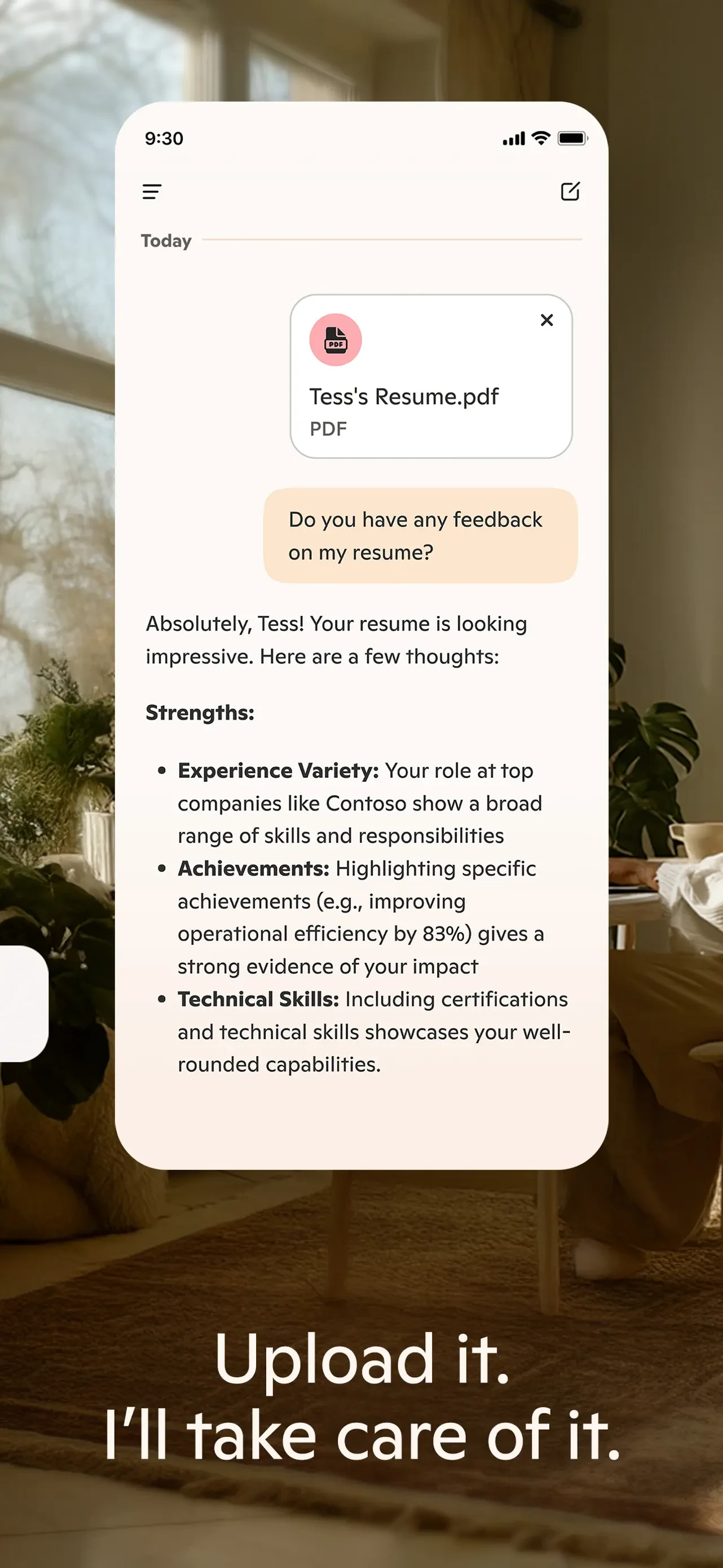 Microsoft Copilot AI Assistant app store screenshot 7 — Productivity (iOS)