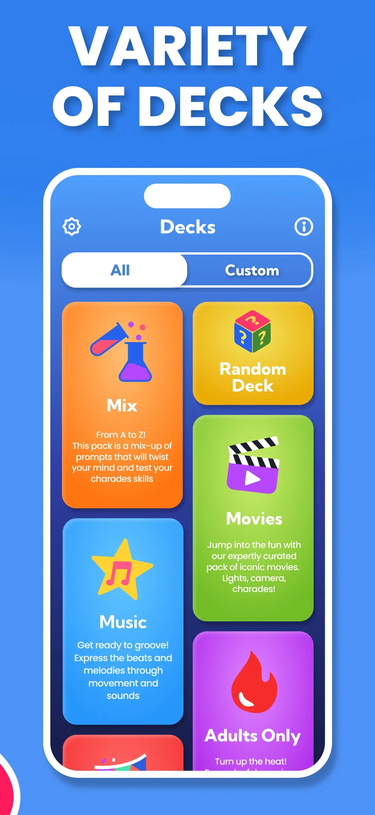 Charades Guess Game · Guessly app store screenshot 3 — Games (iOS)