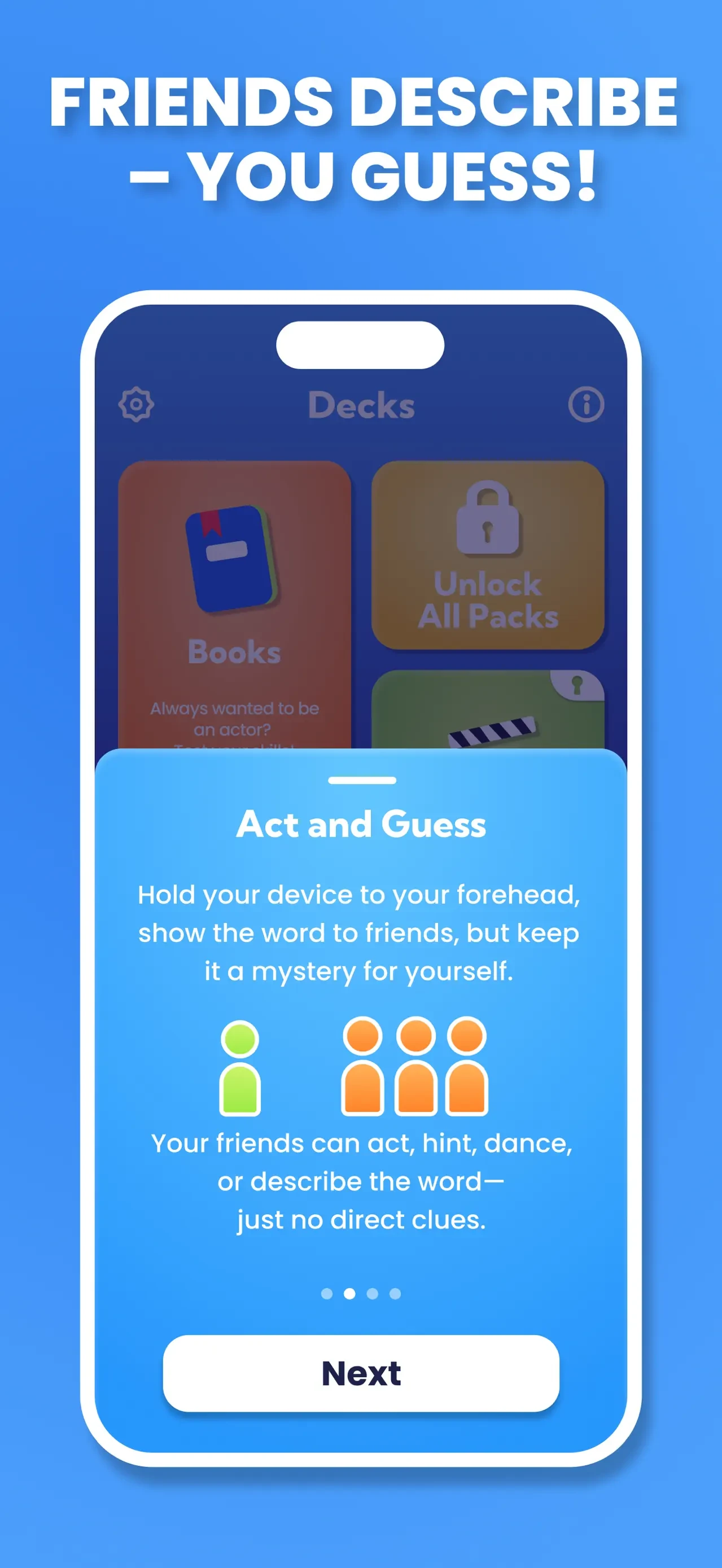 Charades Guess Game · Guessly app store screenshot 6 — Games (iOS)