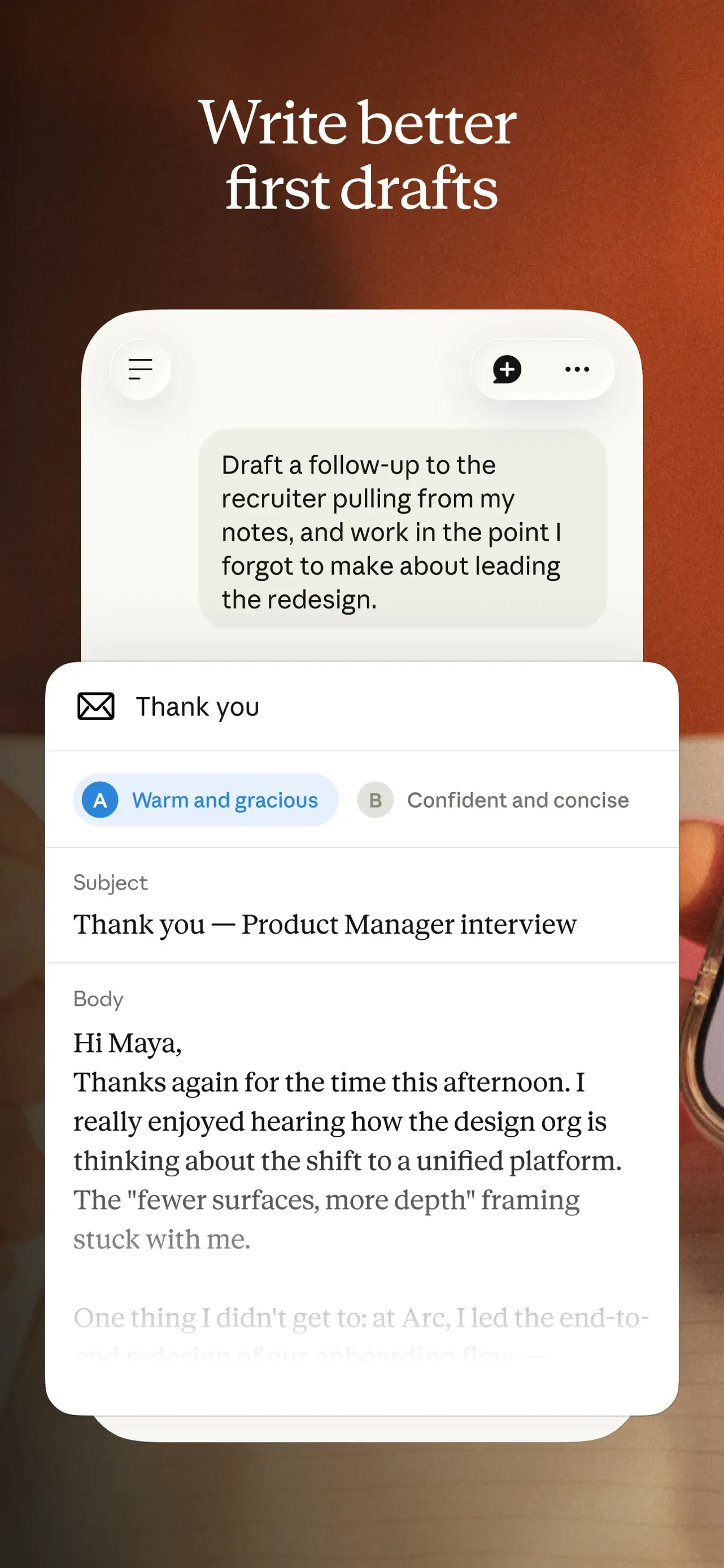 Claude by Anthropic app store screenshot 8 — Productivity (iOS)