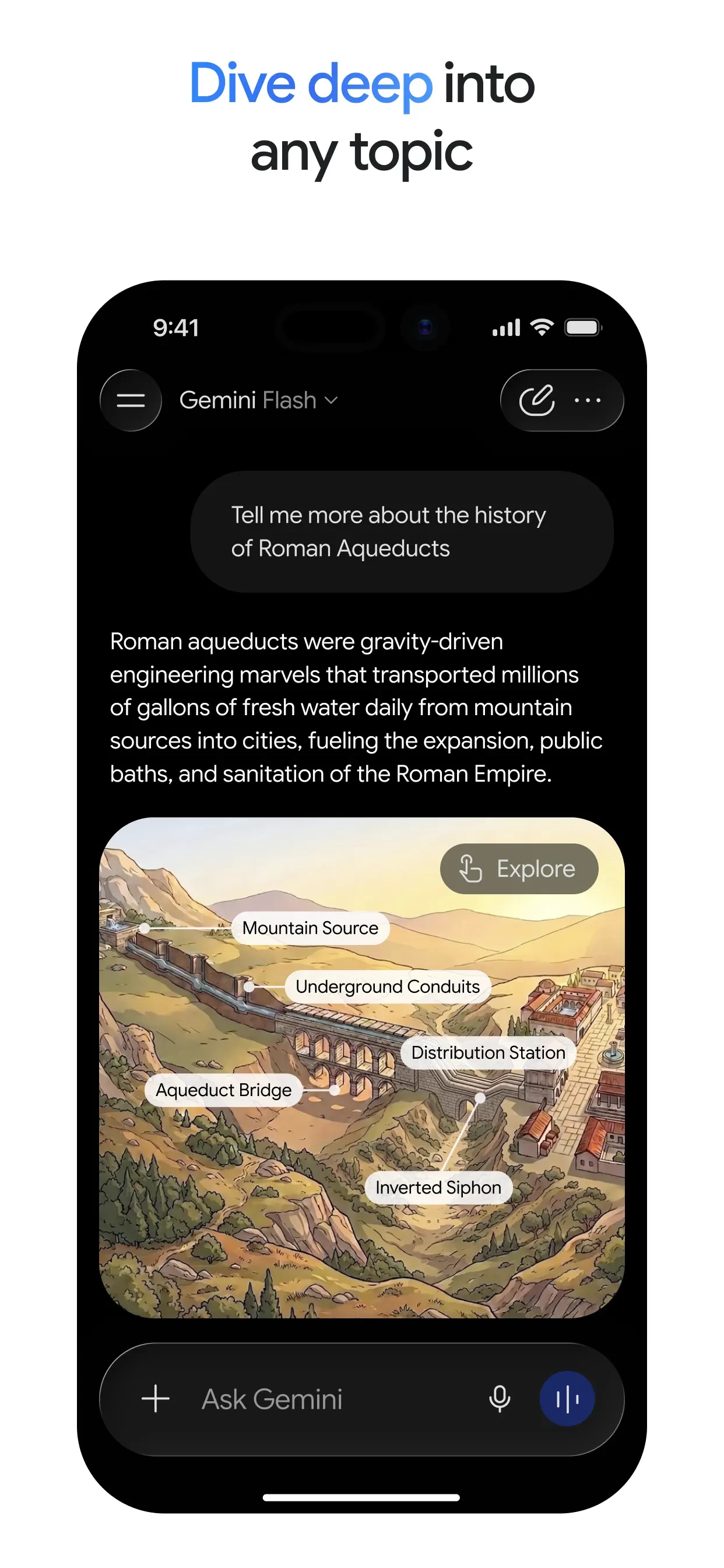 Google Gemini app store screenshot 4 — Productivity (iOS)