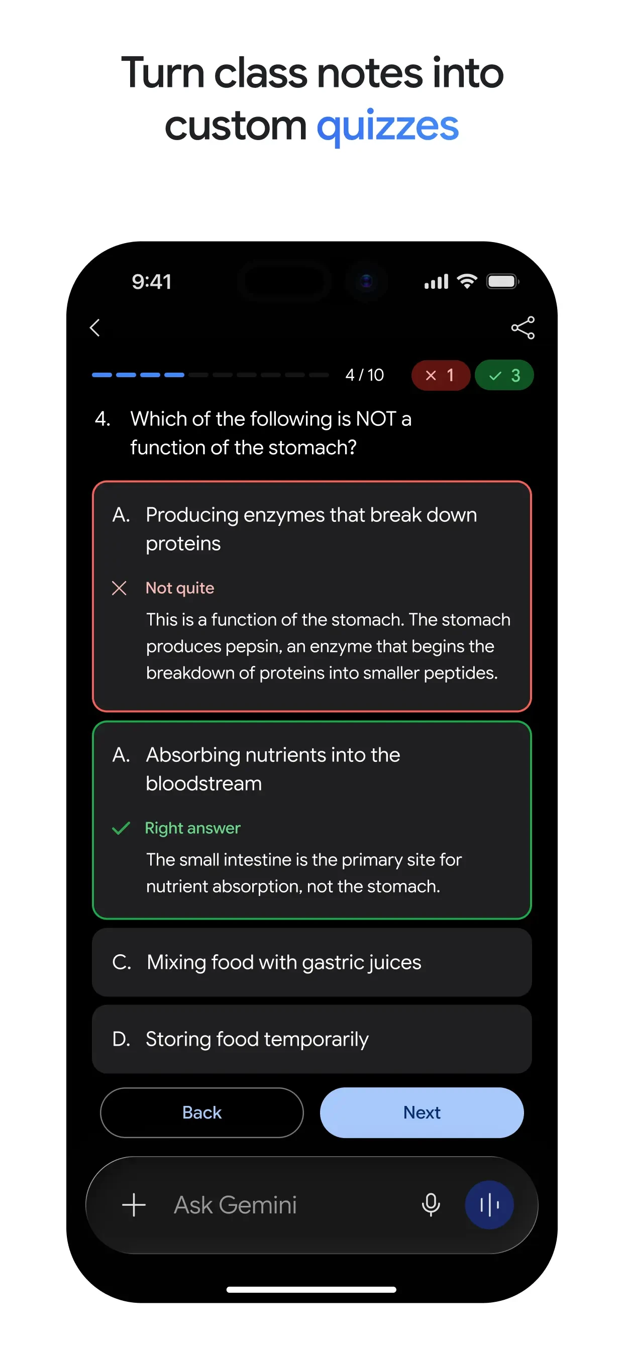 Google Gemini app store screenshot 8 — Productivity (iOS)
