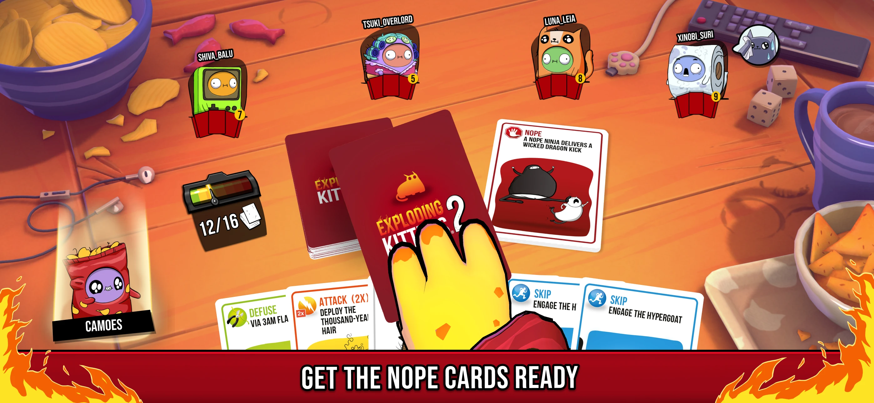 Exploding Kittens® 2 app store screenshot 1 — Games (iOS)