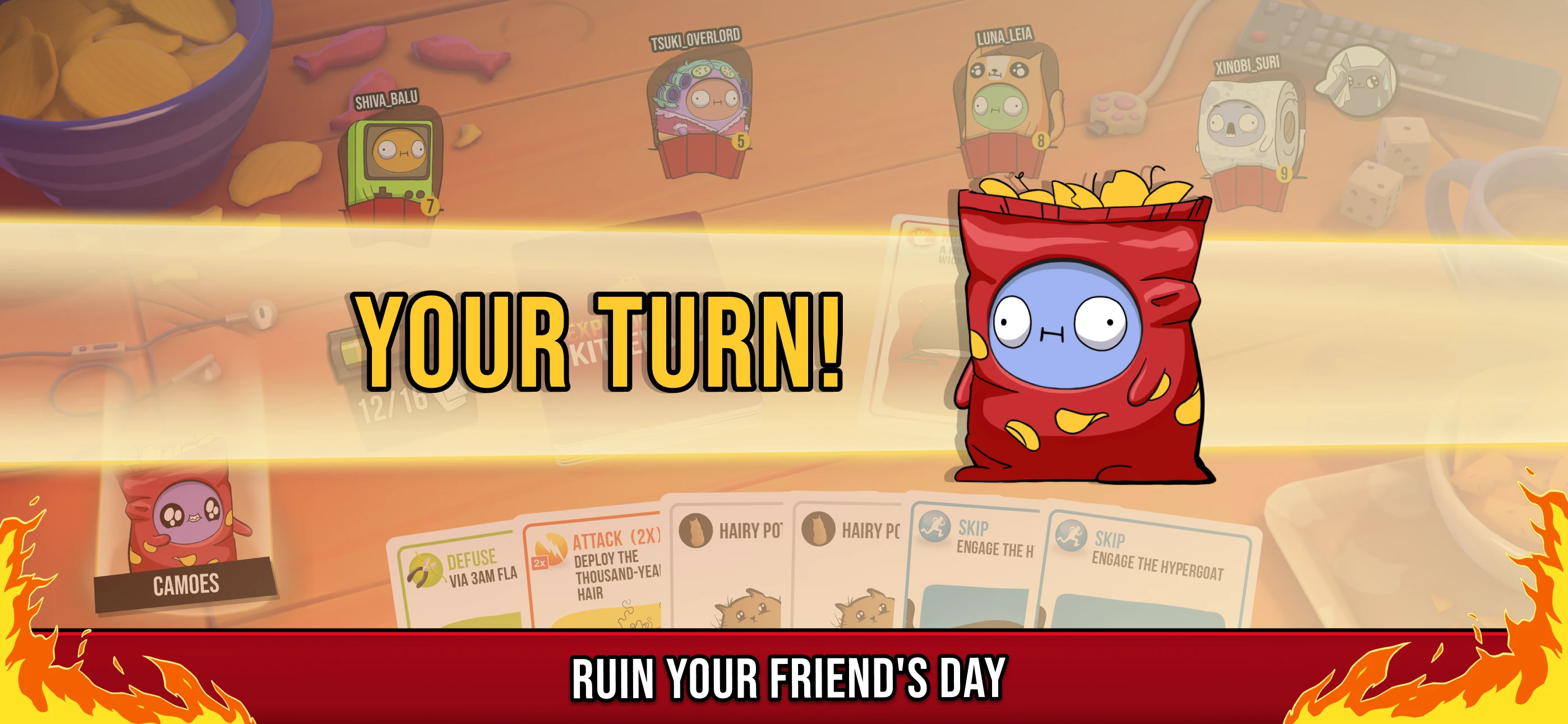 Exploding Kittens® 2 app store screenshot 2 — Games (iOS)