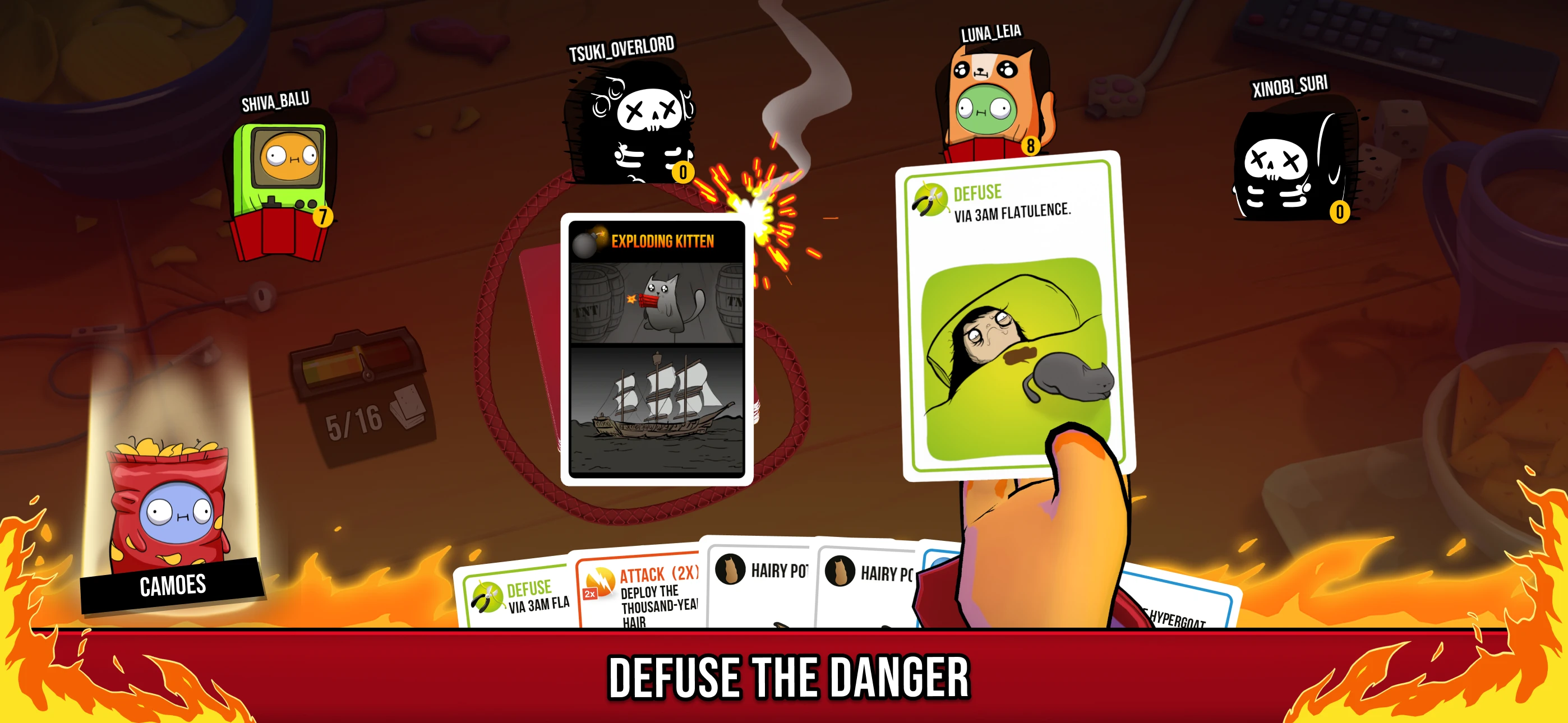 Exploding Kittens® 2 app store screenshot 4 — Games (iOS)