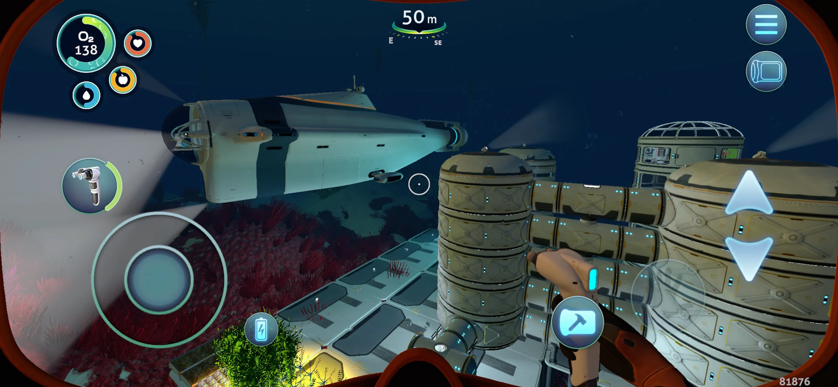 Subnautica app store screenshot 5 — Games (iOS)