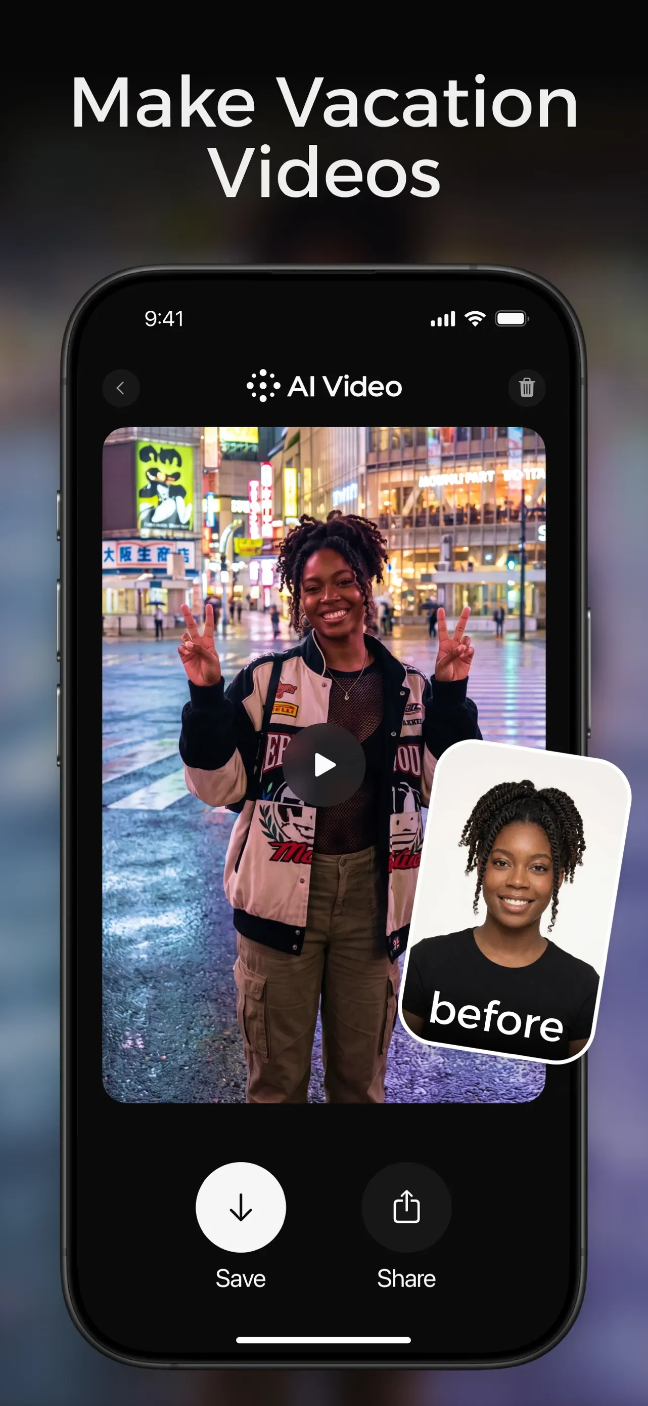 AI Video - AI Video Generator app store screenshot 3 — Photo & Video (iOS)