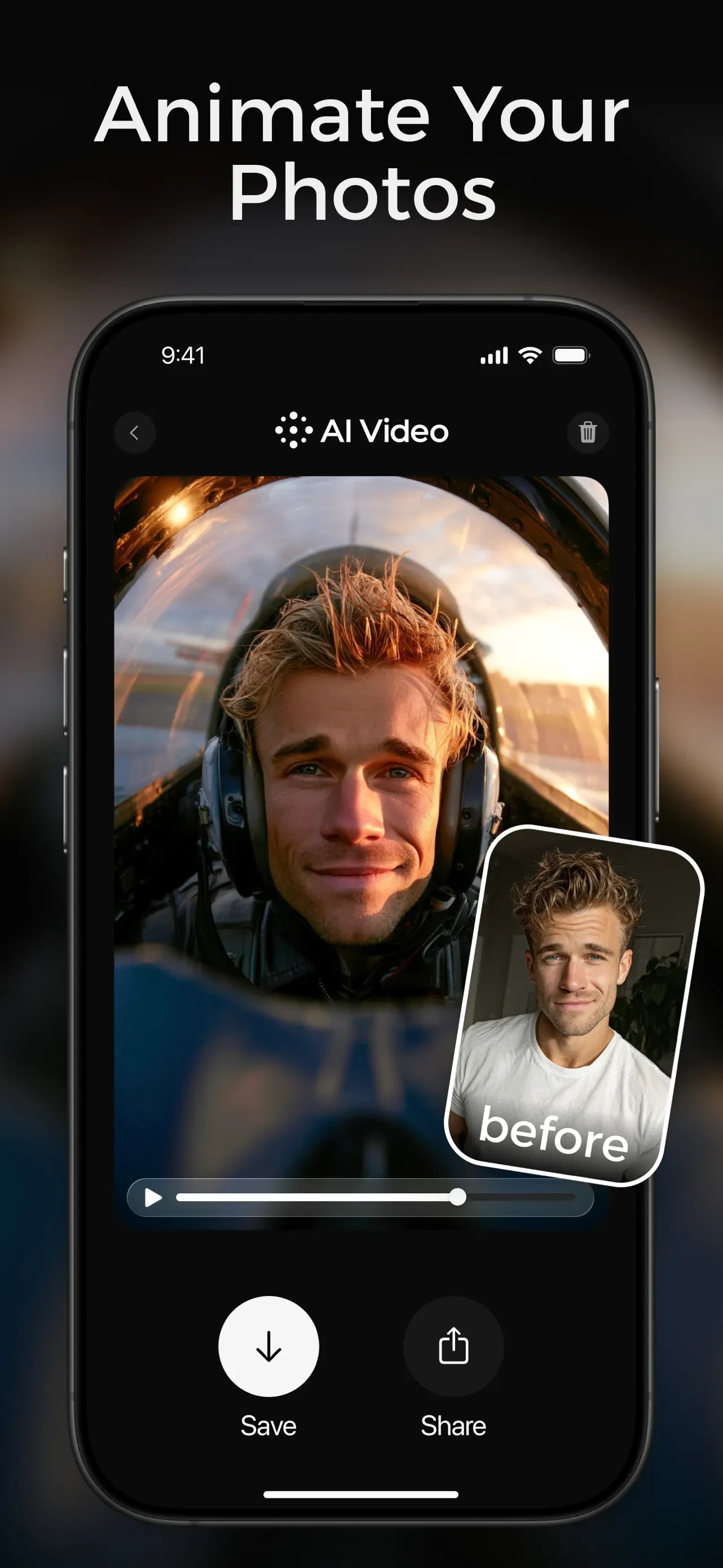 AI Video - AI Video Generator app store screenshot 6 — Photo & Video (iOS)