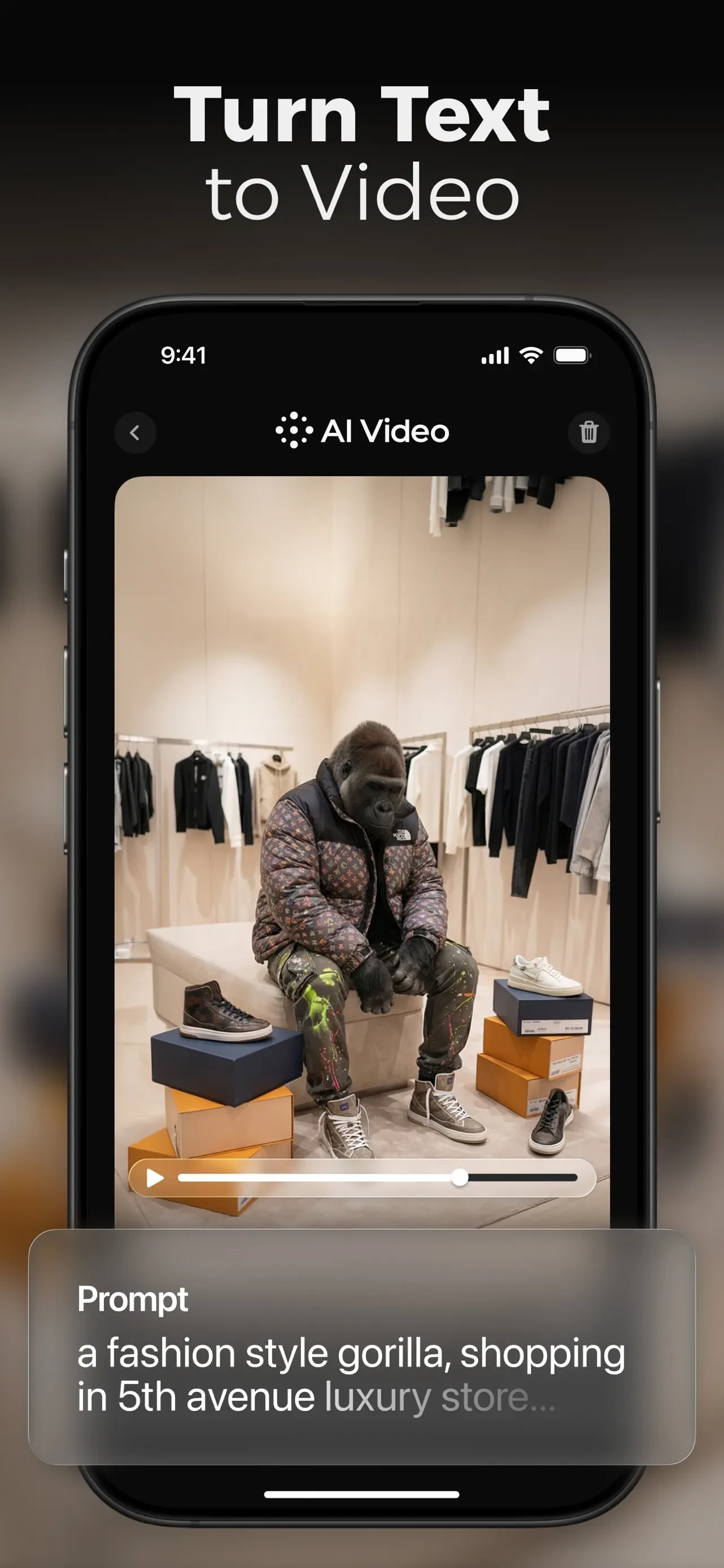 AI Video - AI Video Generator app store screenshot 4 — Photo & Video (iOS)
