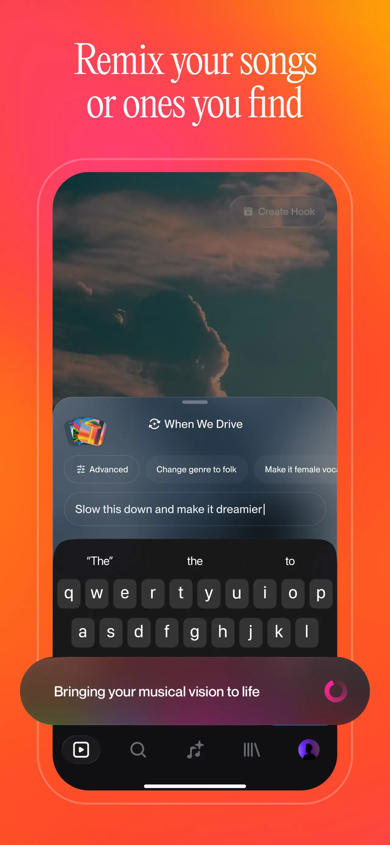 Suno - AI Songs, Music, Lyrics app store screenshot 5 — Music (iOS)