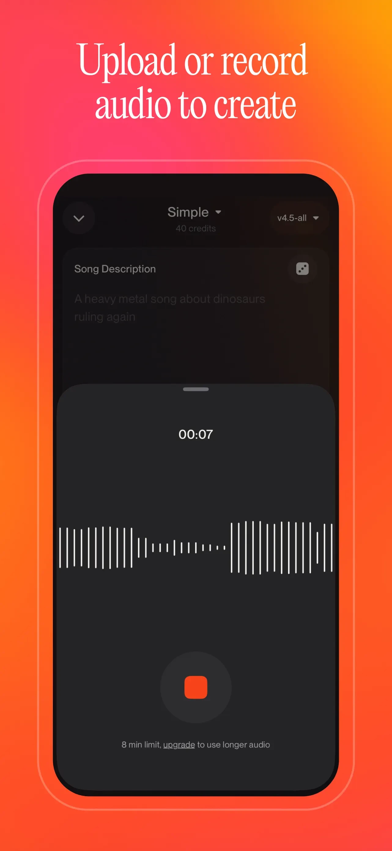 Suno - AI Songs, Music, Lyrics app store screenshot 4 — Music (iOS)