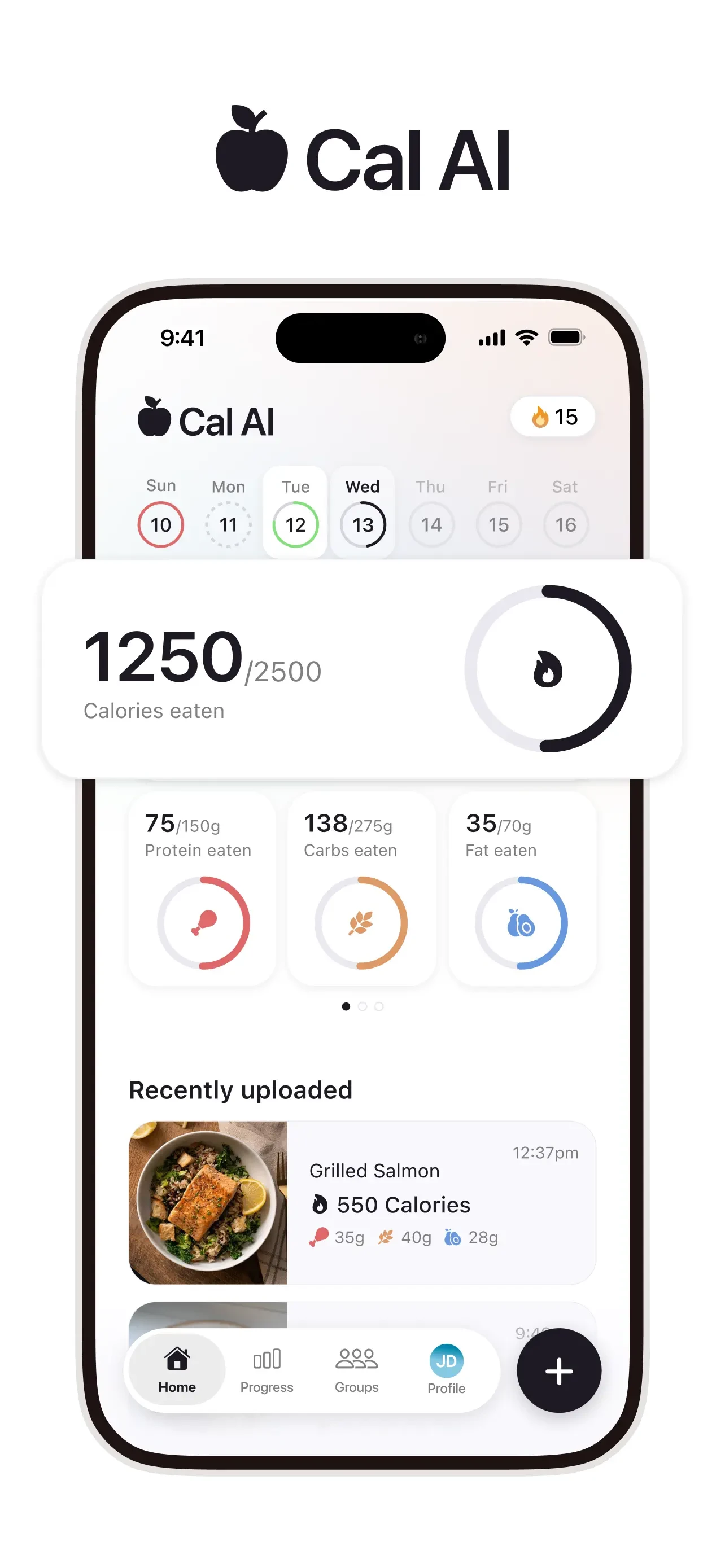 Cal AI - Calorie Tracker app store screenshot 1 — Health & Fitness (iOS)