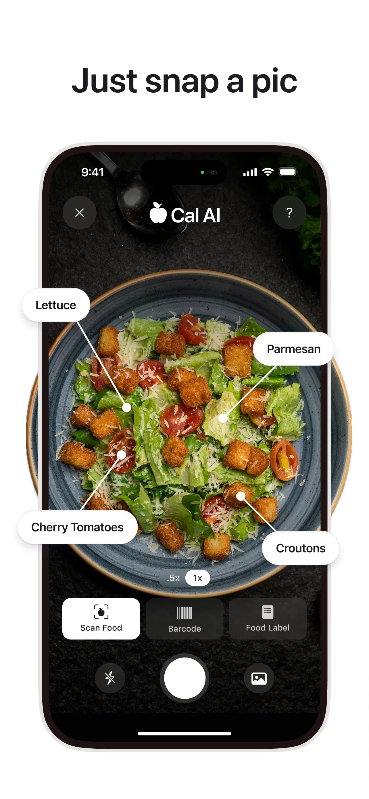 Cal AI - Calorie Tracker app store screenshot 2 — Health & Fitness (iOS)