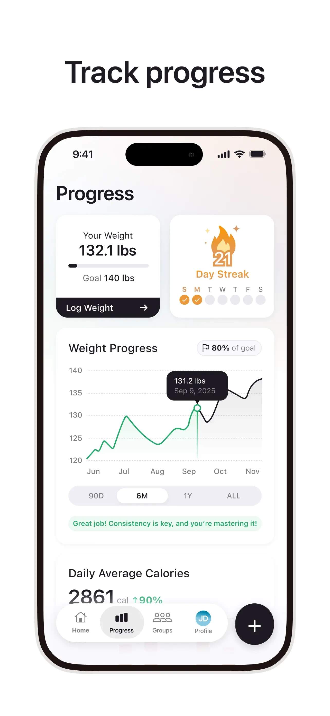 Cal AI - Calorie Tracker app store screenshot 4 — Health & Fitness (iOS)