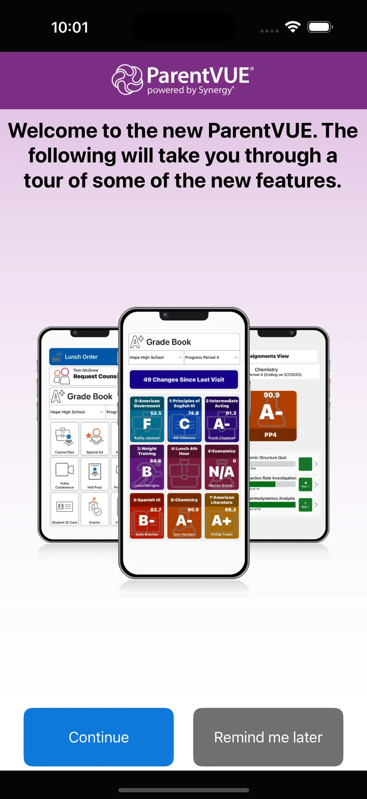 ParentVUE (New) app store screenshot 3 — Unknown (iOS)
