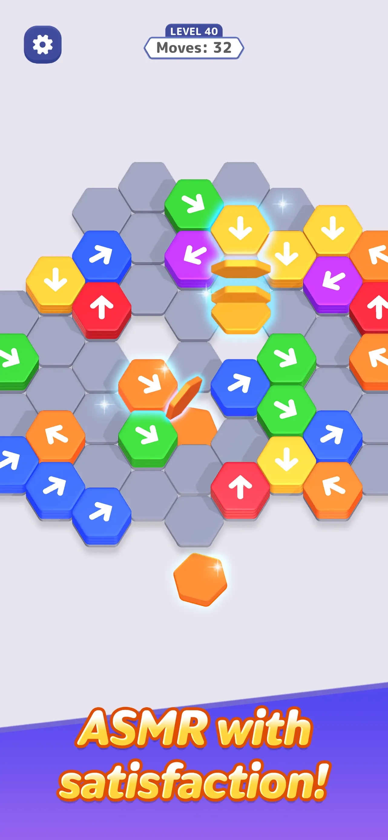 Hexa Away app store screenshot 1 — Games (iOS)